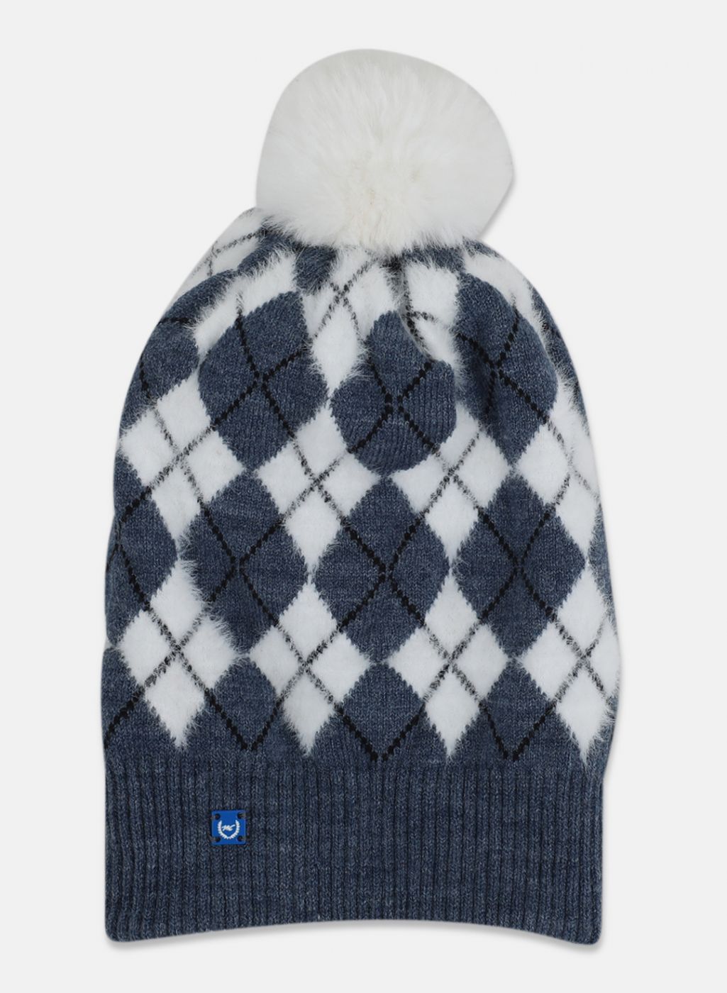 Women Blue Self Design Cap