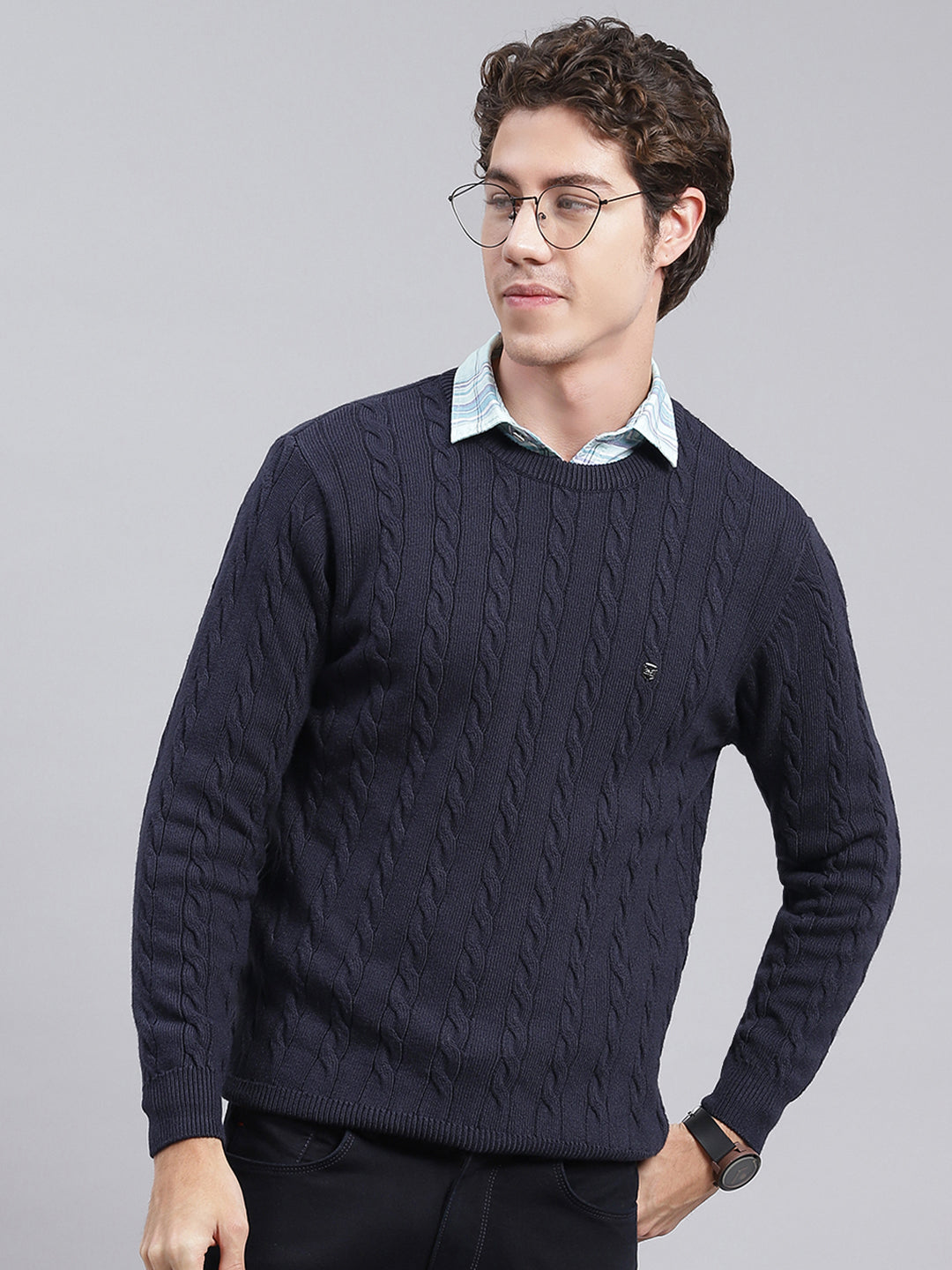 Navy Blue Sweater Monte Carlo Mens Sweater Online Men Navy Blue