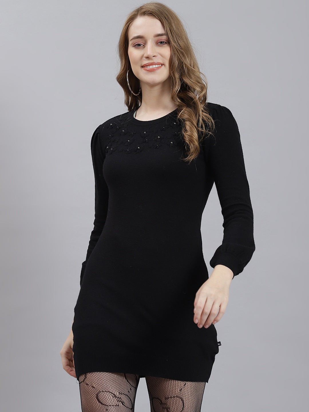 Women Black Plain Top