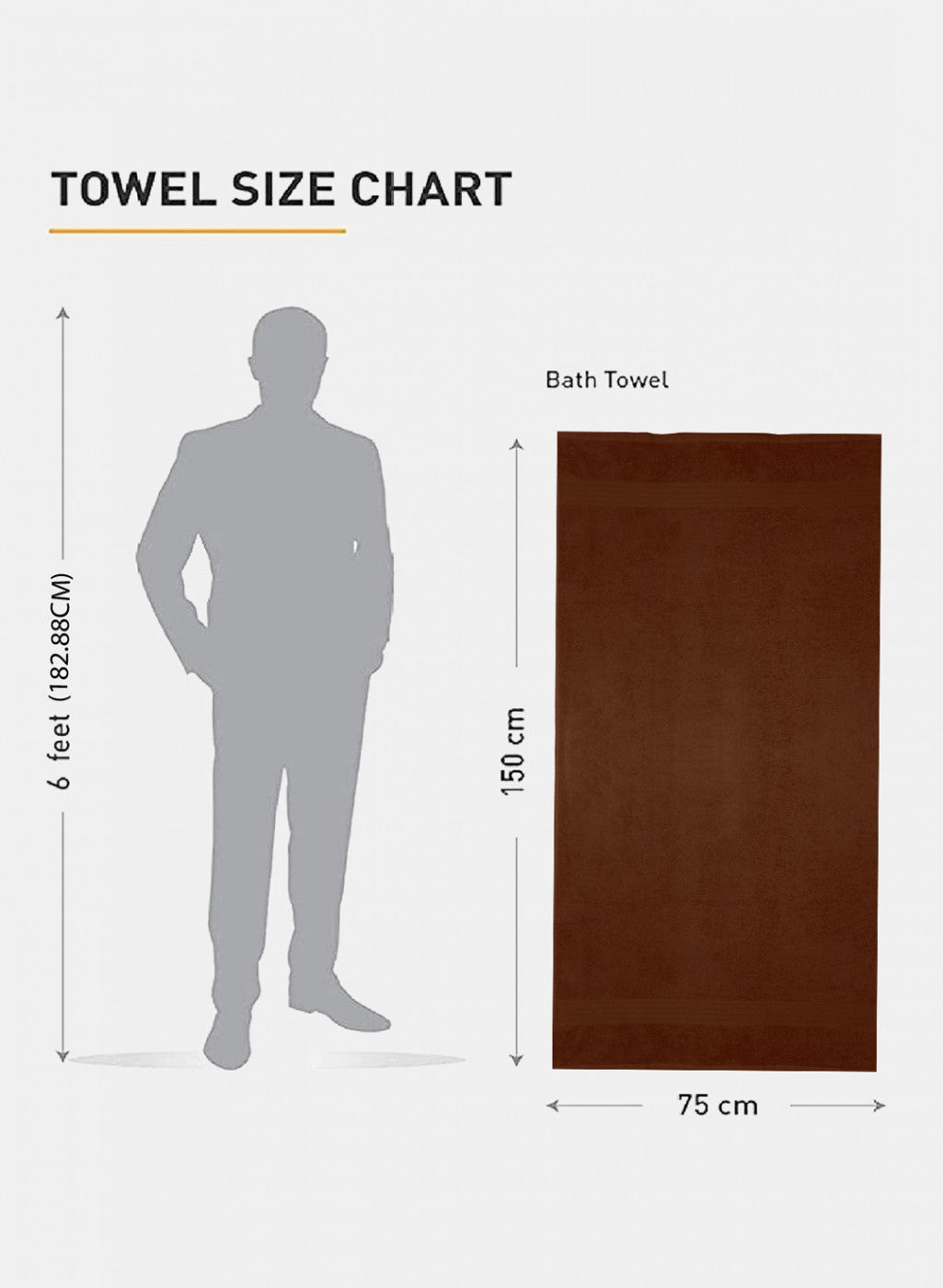 Brown Cotton 400 GSM Bath Towel
