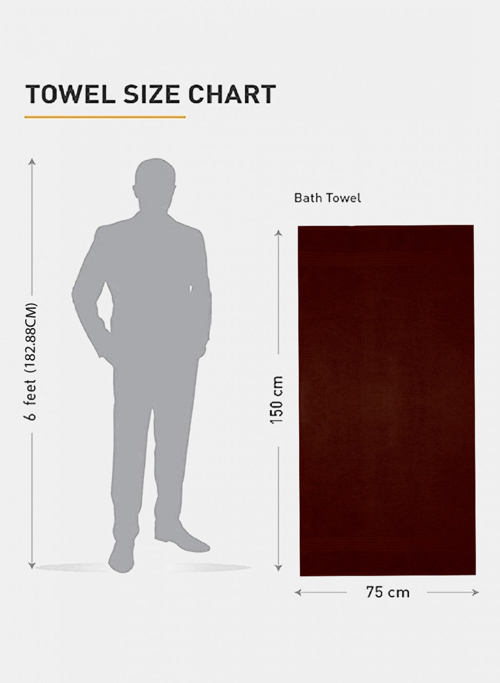 Brown Cotton 400 GSM Bath Towel