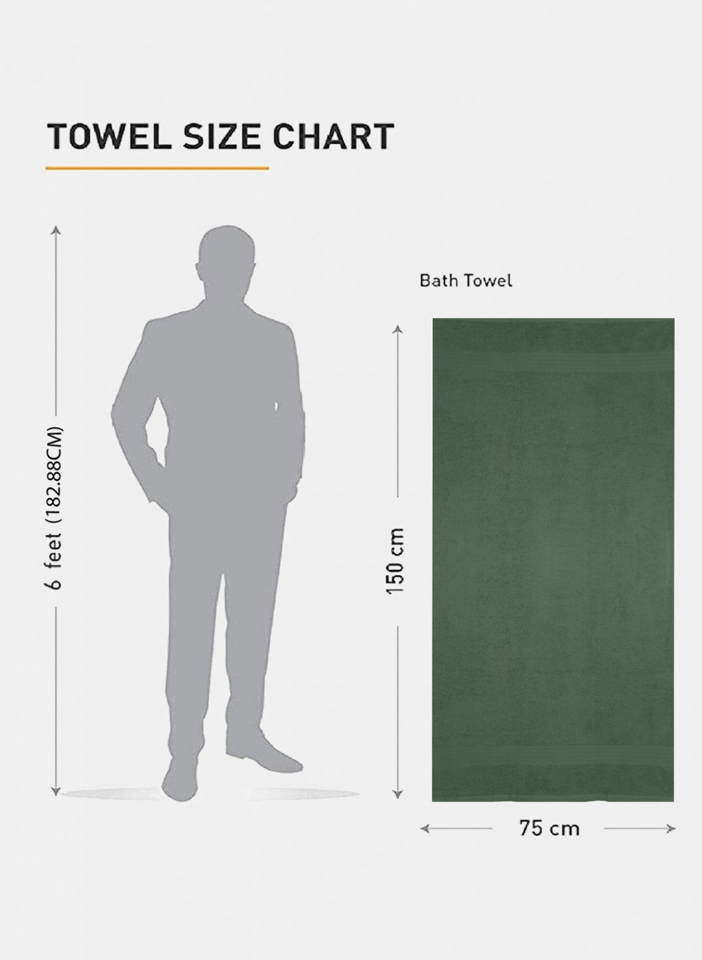 Green Cotton 400 GSM Bath Towel