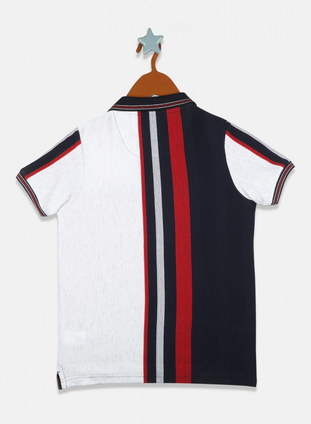Boys Navy Blue Stripe T-Shirt