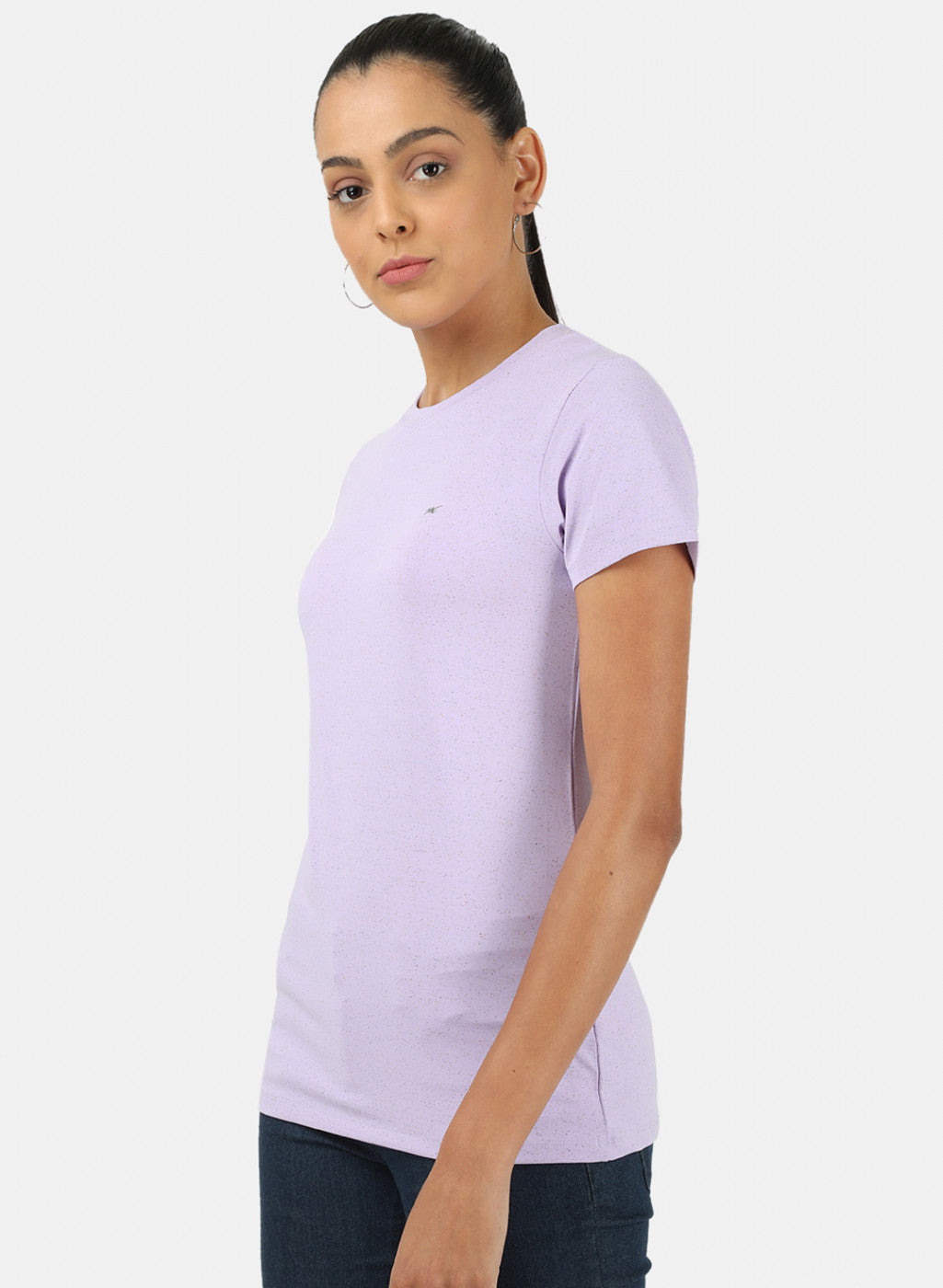 Womens Purple Plain Top