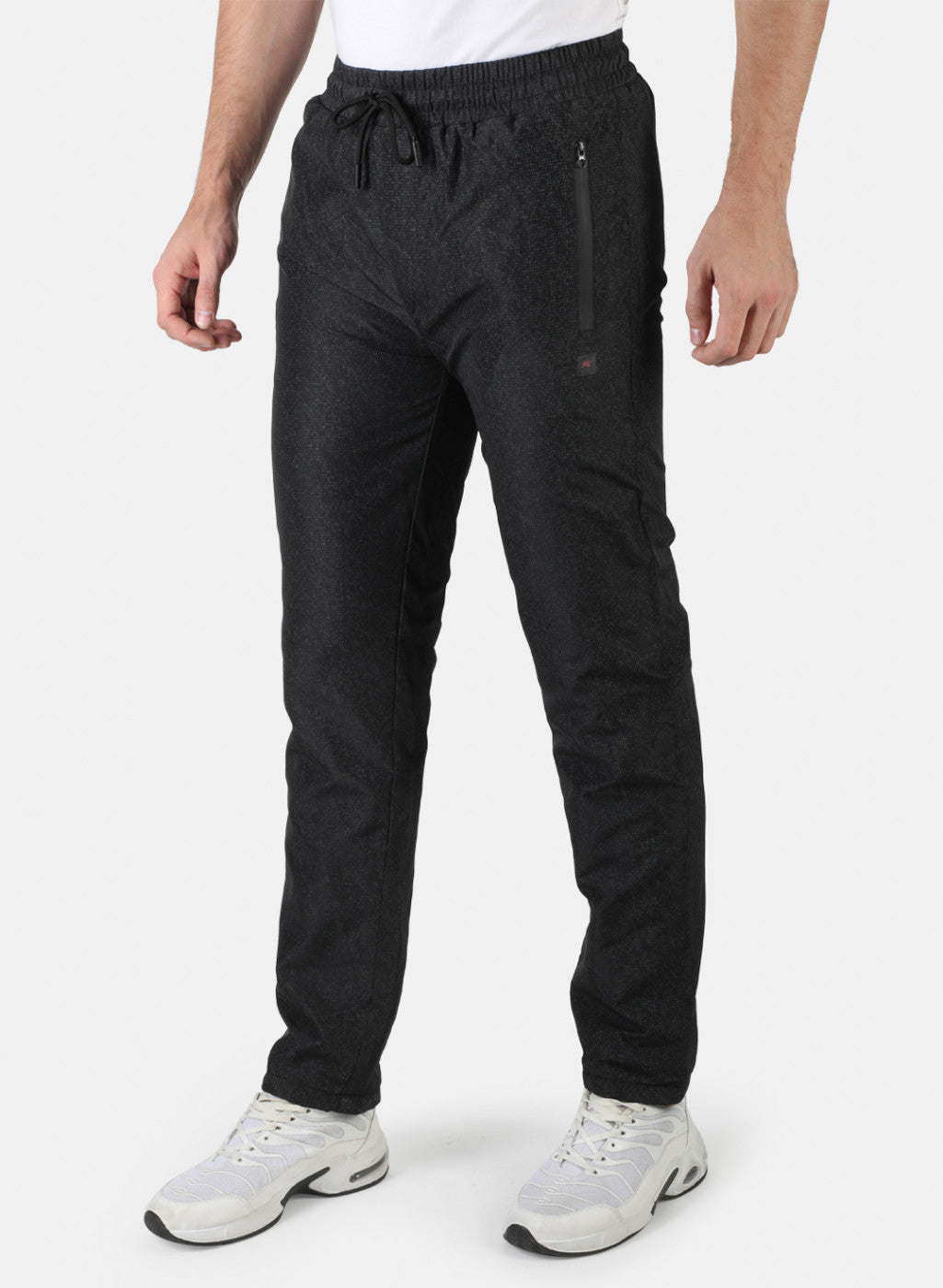 Men Black Printed Winter Lower