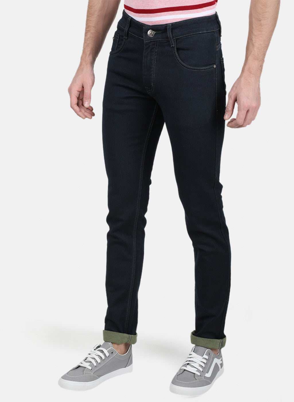 Mens Blue Skinny Denim