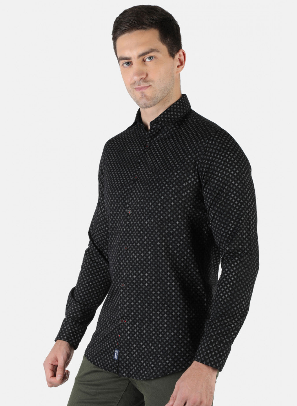 Men Black Printed Shirt
