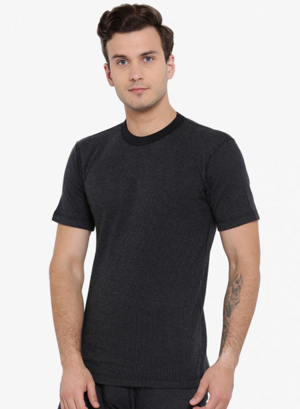 Men Black Solid Thermal Vest