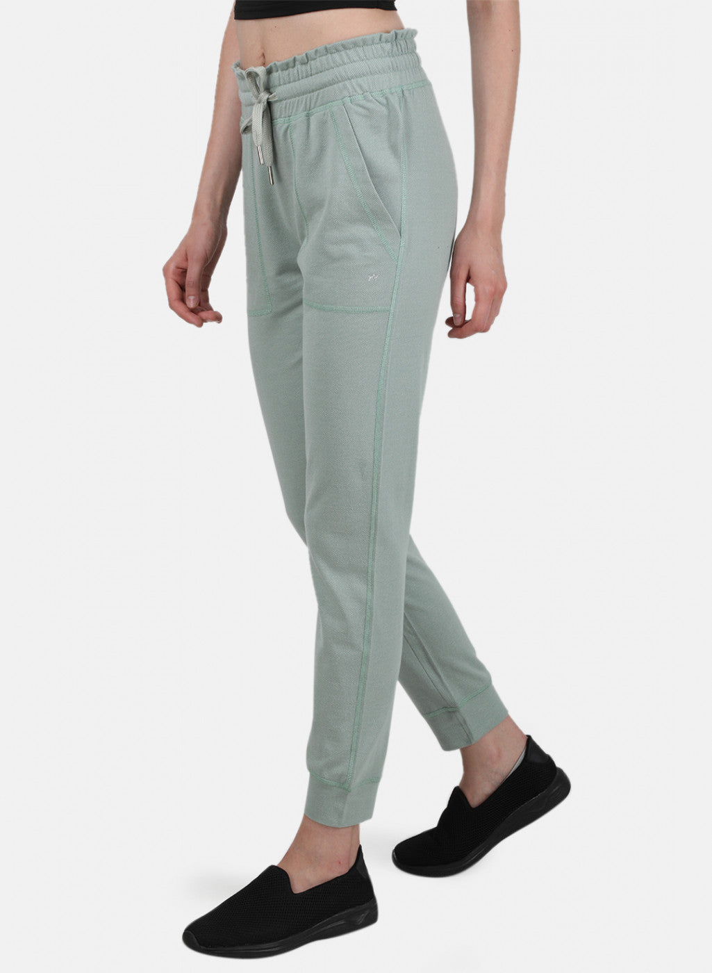Womens Light Green Jaquard Lower
