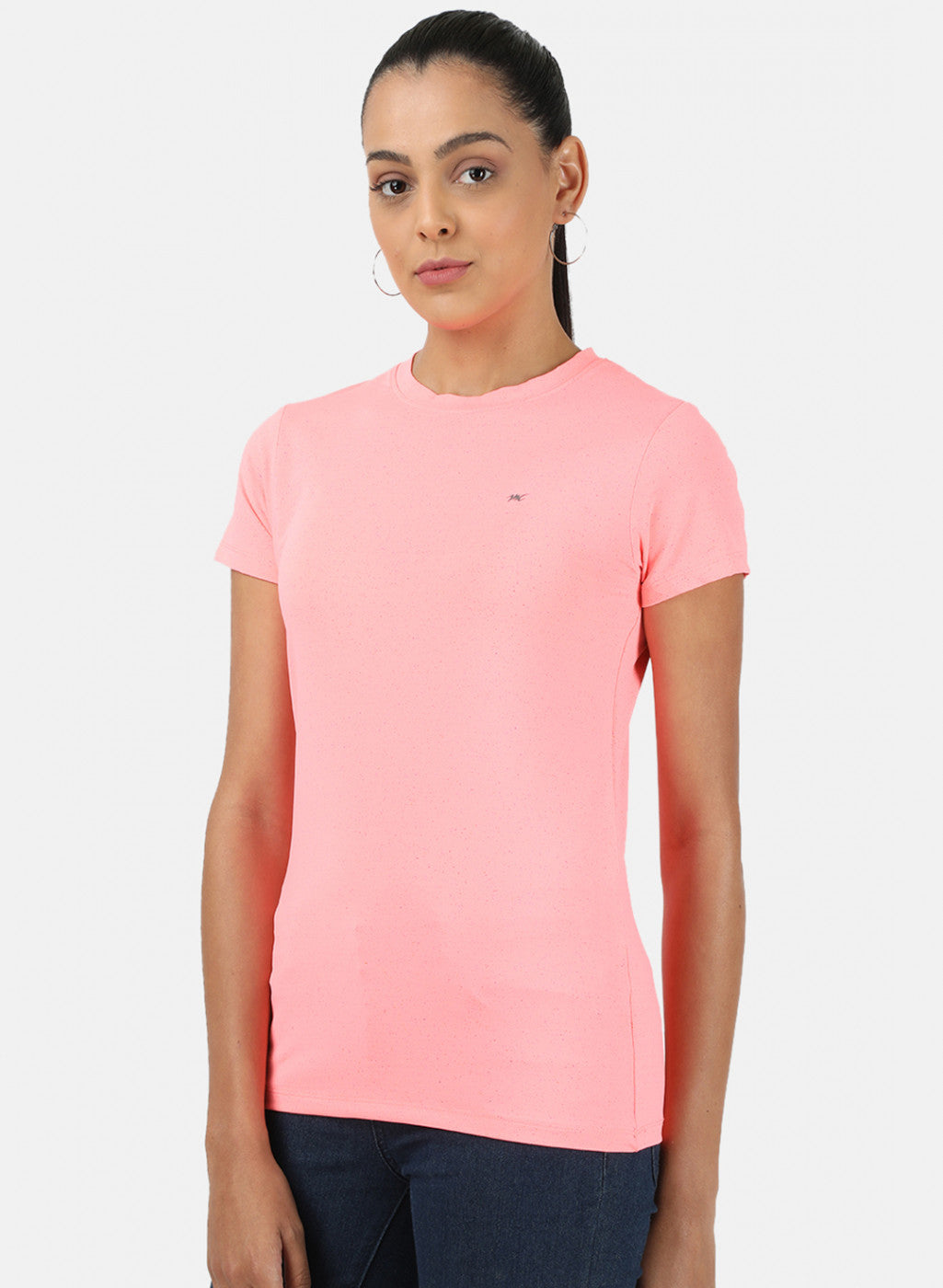 Womens Pink Plain Top