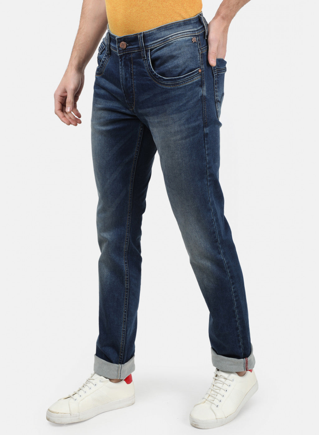Men Blue Normal Wash Denims