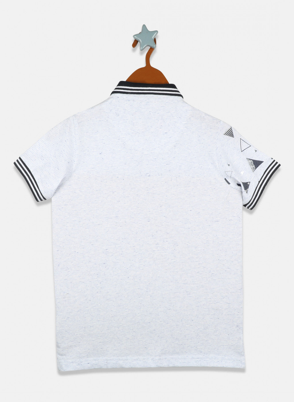 Boys White Printed T-Shirt