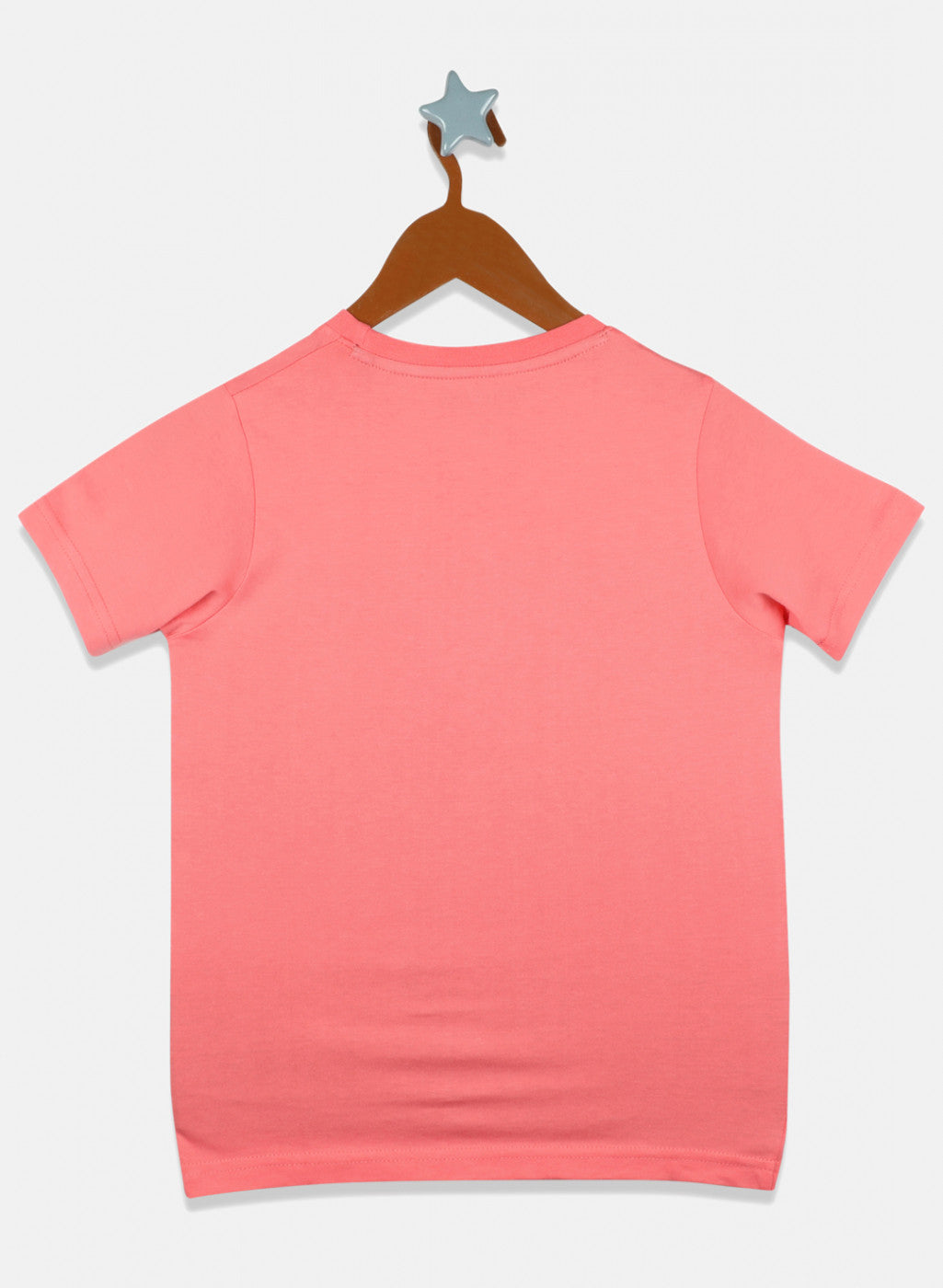 Boys Pink Plain T-Shirt