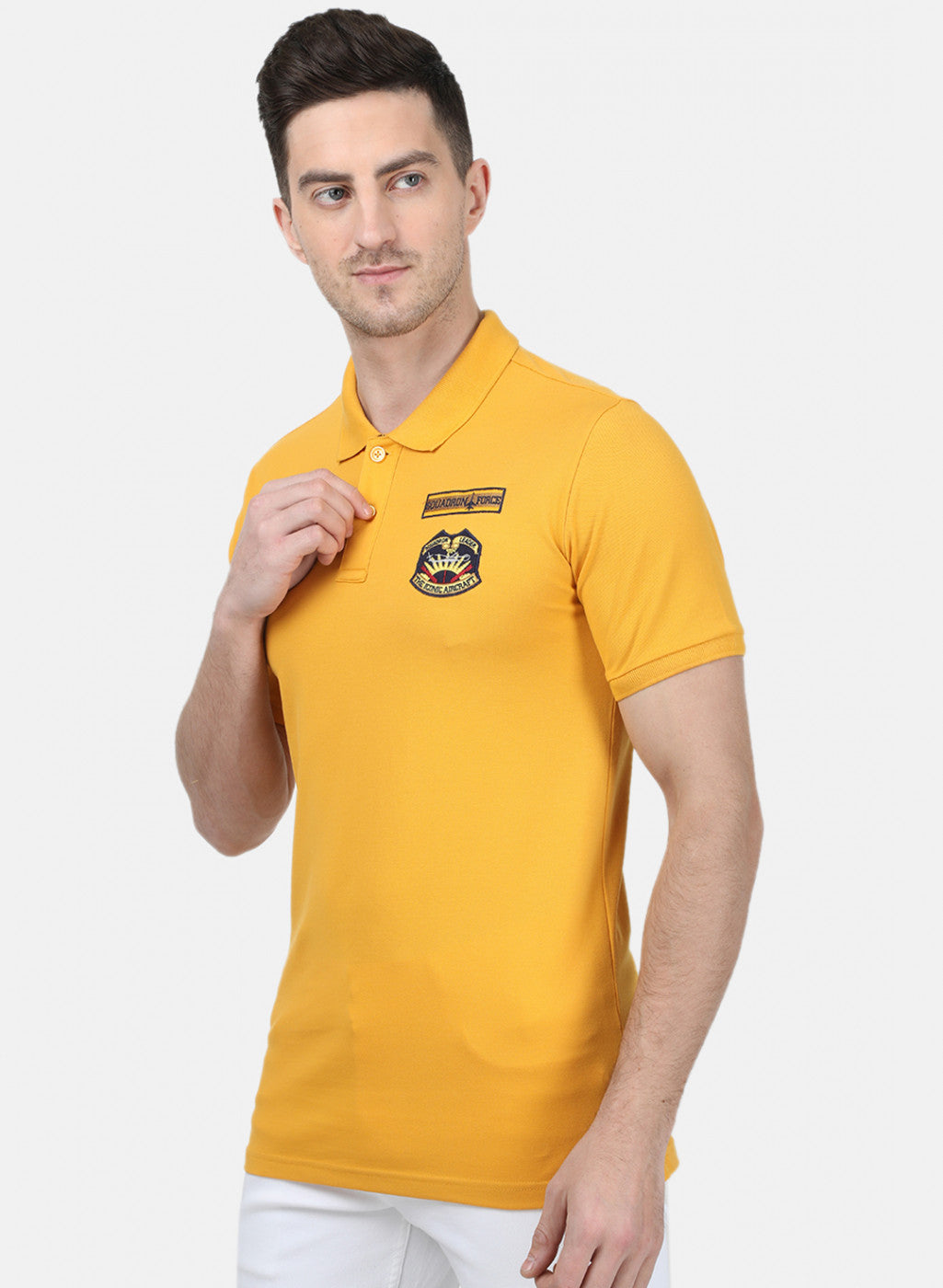 Mens Mustard Stripe T-Shirt