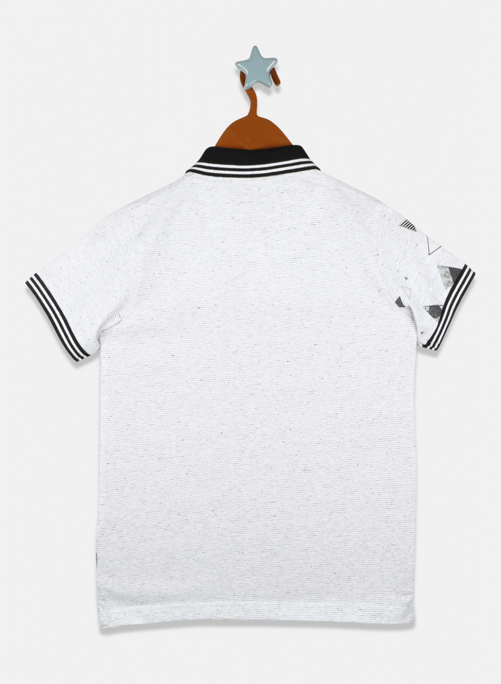 Boys White Printed T-Shirt