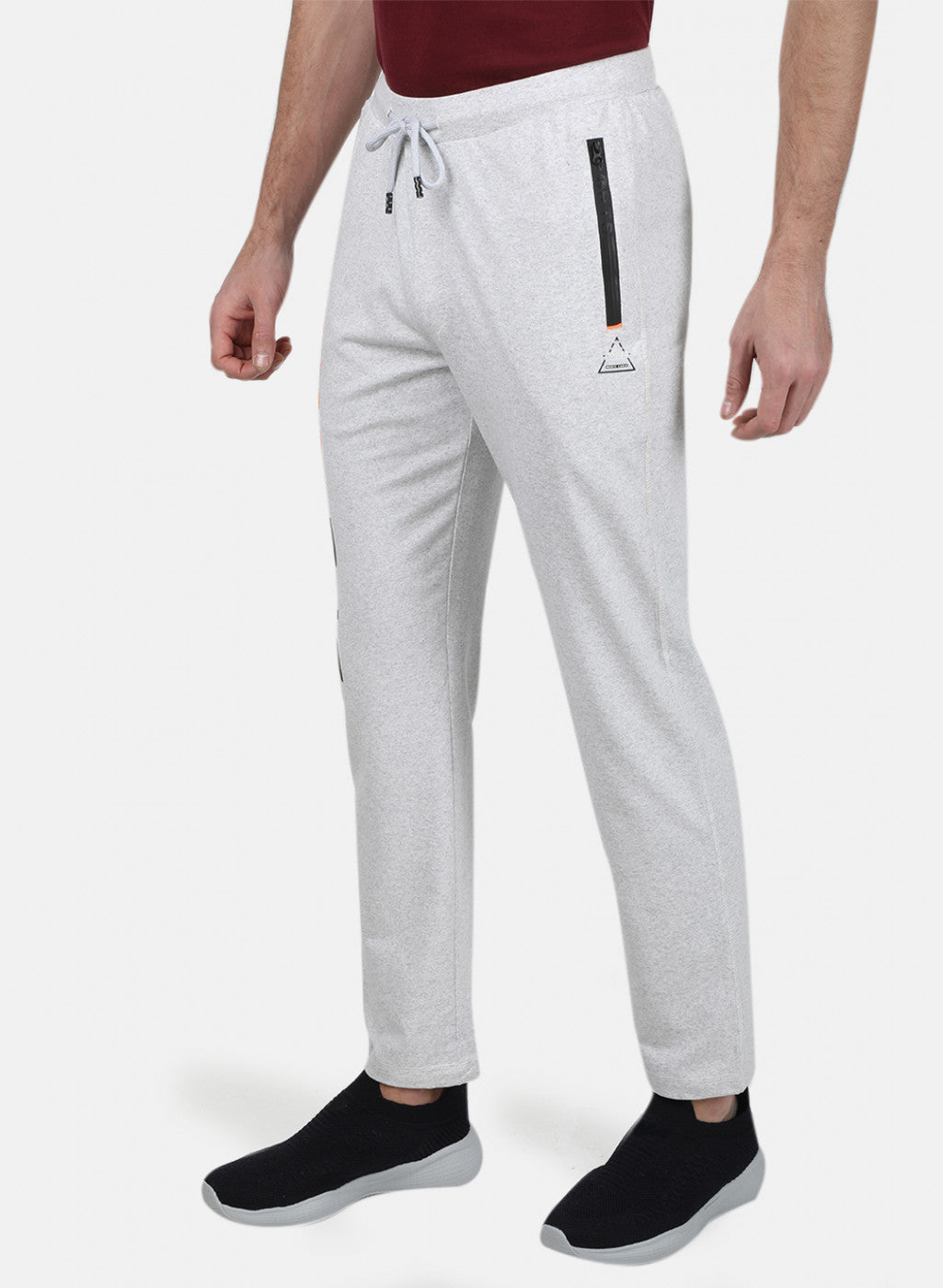 Mens Grey Plain Lower