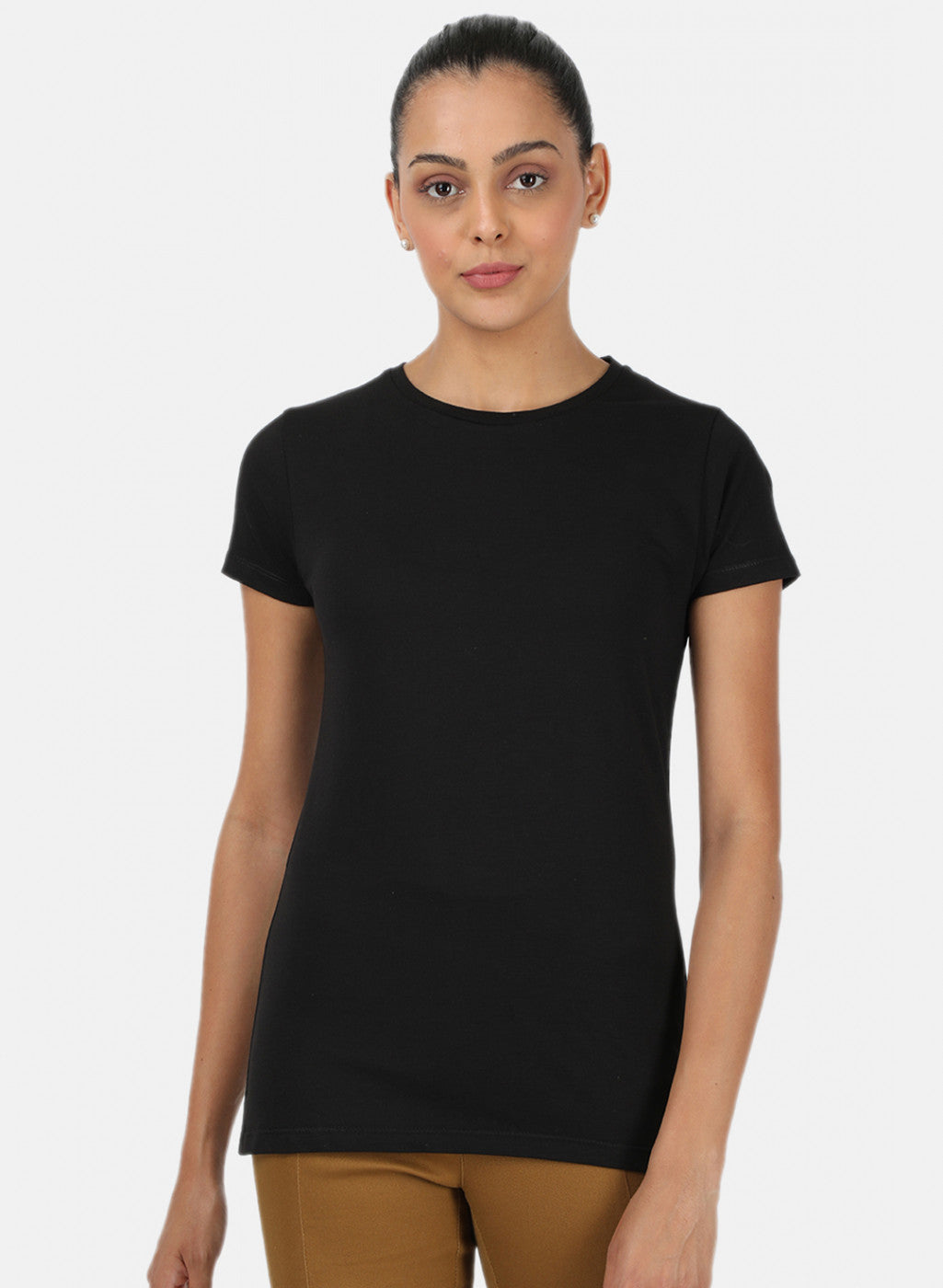 Womens Black & Red Plain Top 2Pc Set