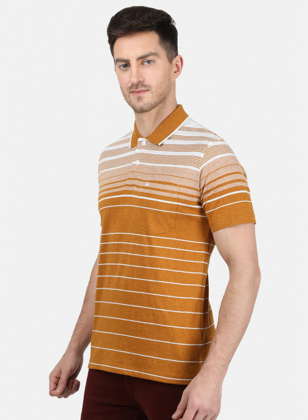 Mens Mustard Stripe T-Shirt