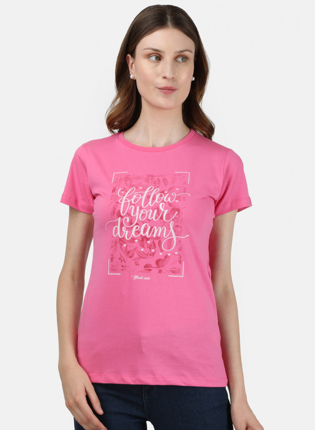Womens Blue & Pink Printed Top 2Pc Set