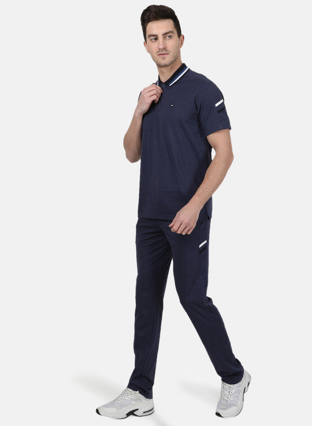 Mens NAvy Blue Stripe Lower Set