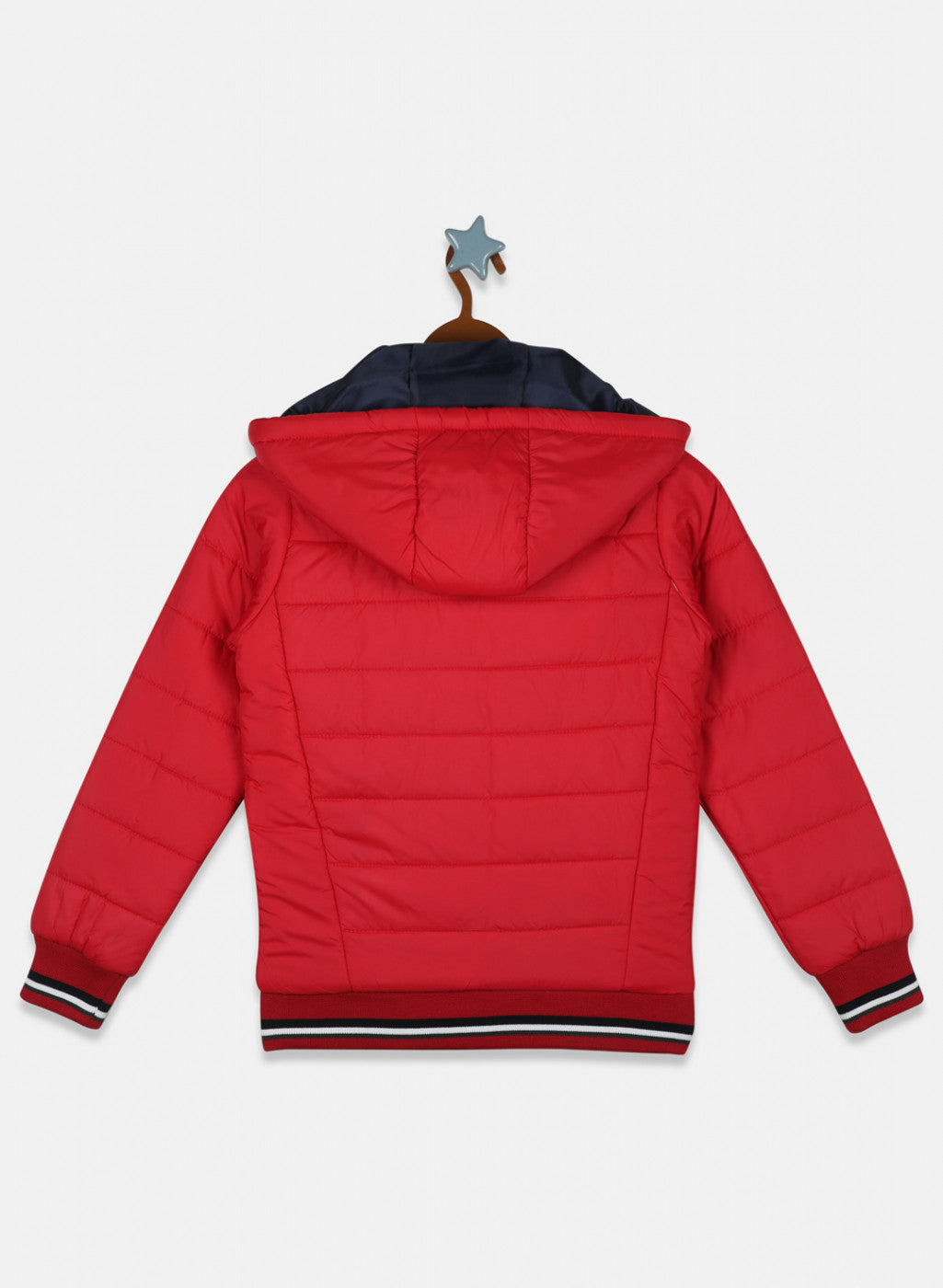 Boys Red Solid Jacket