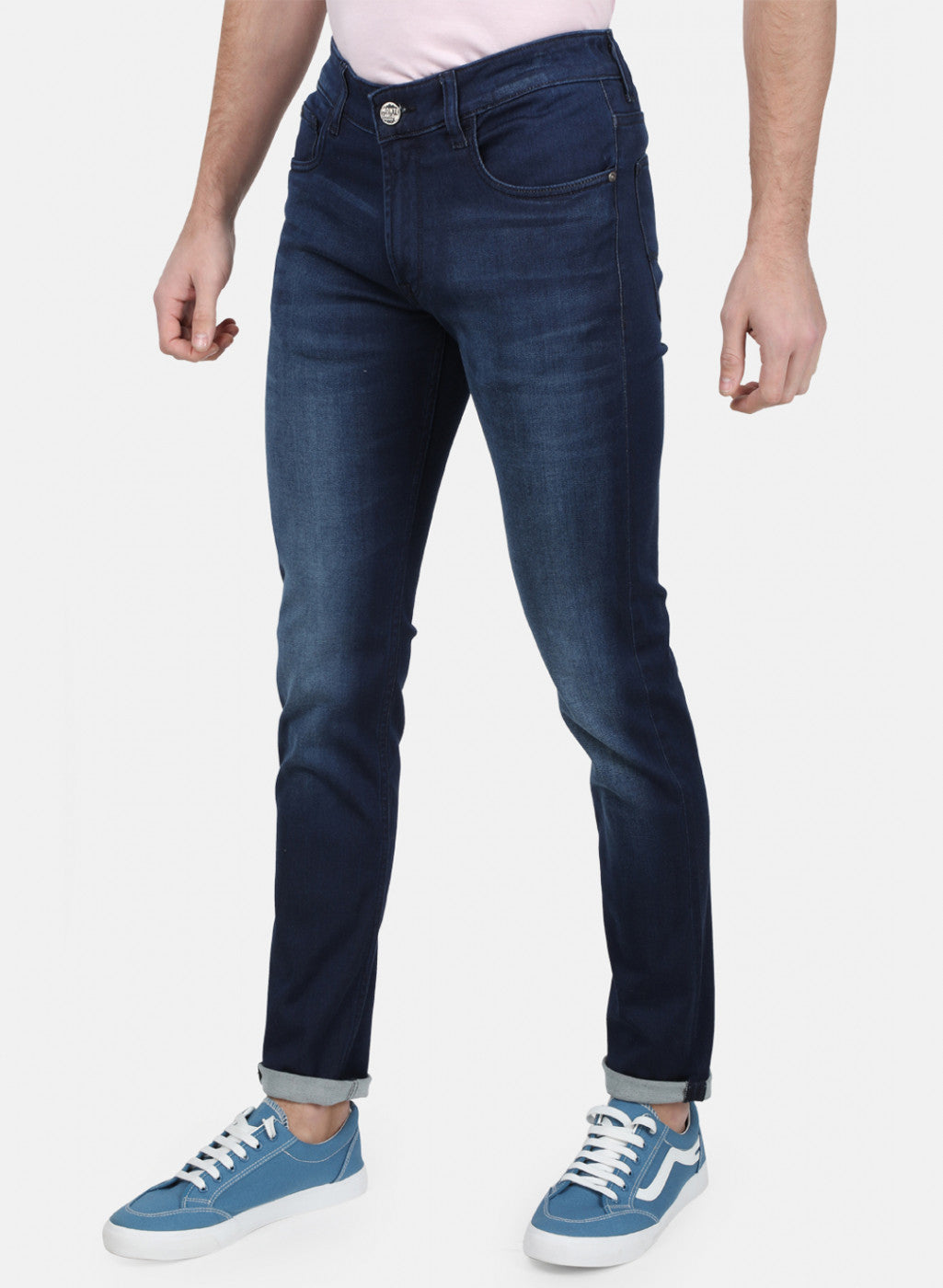 Mens Blue Skinny Denim
