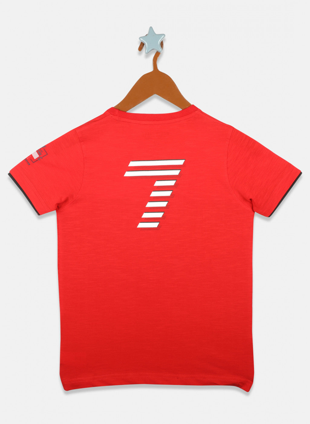 Boys Red Printed T-Shirts