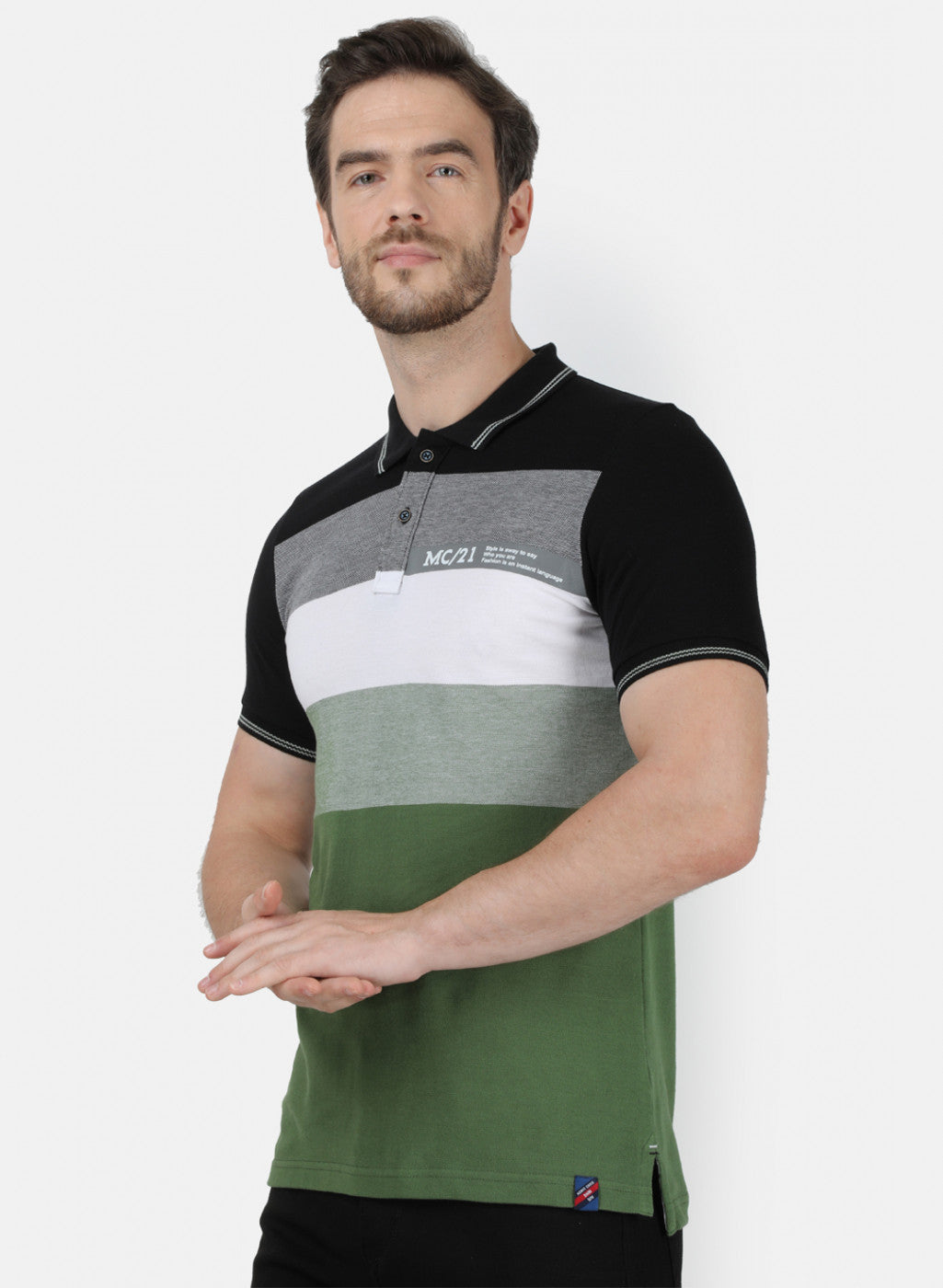Mens Multicolor Stripe T-Shirt