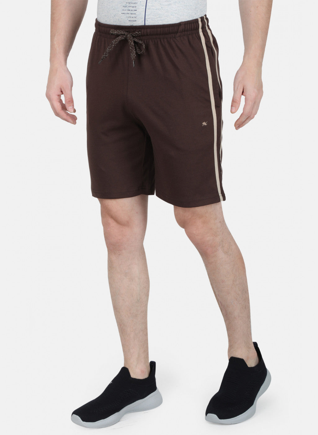 Mens Brown Plain Bermuda