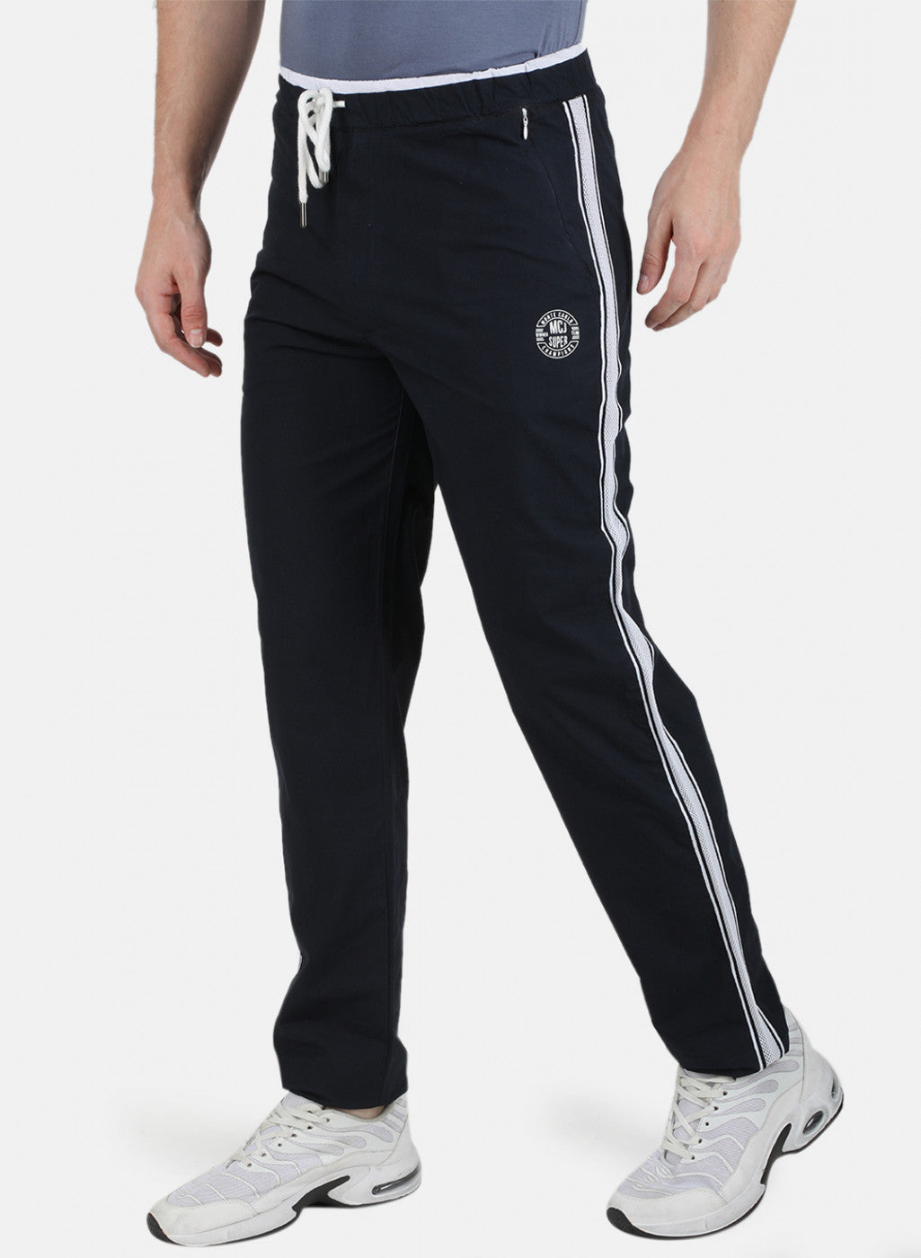 Mens NAvy Blue Plain Lower