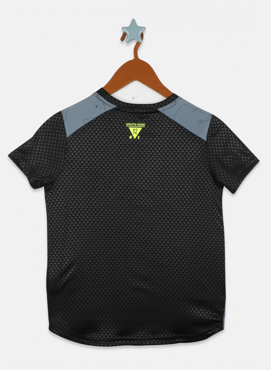 Boys Black Printed T-Shirt