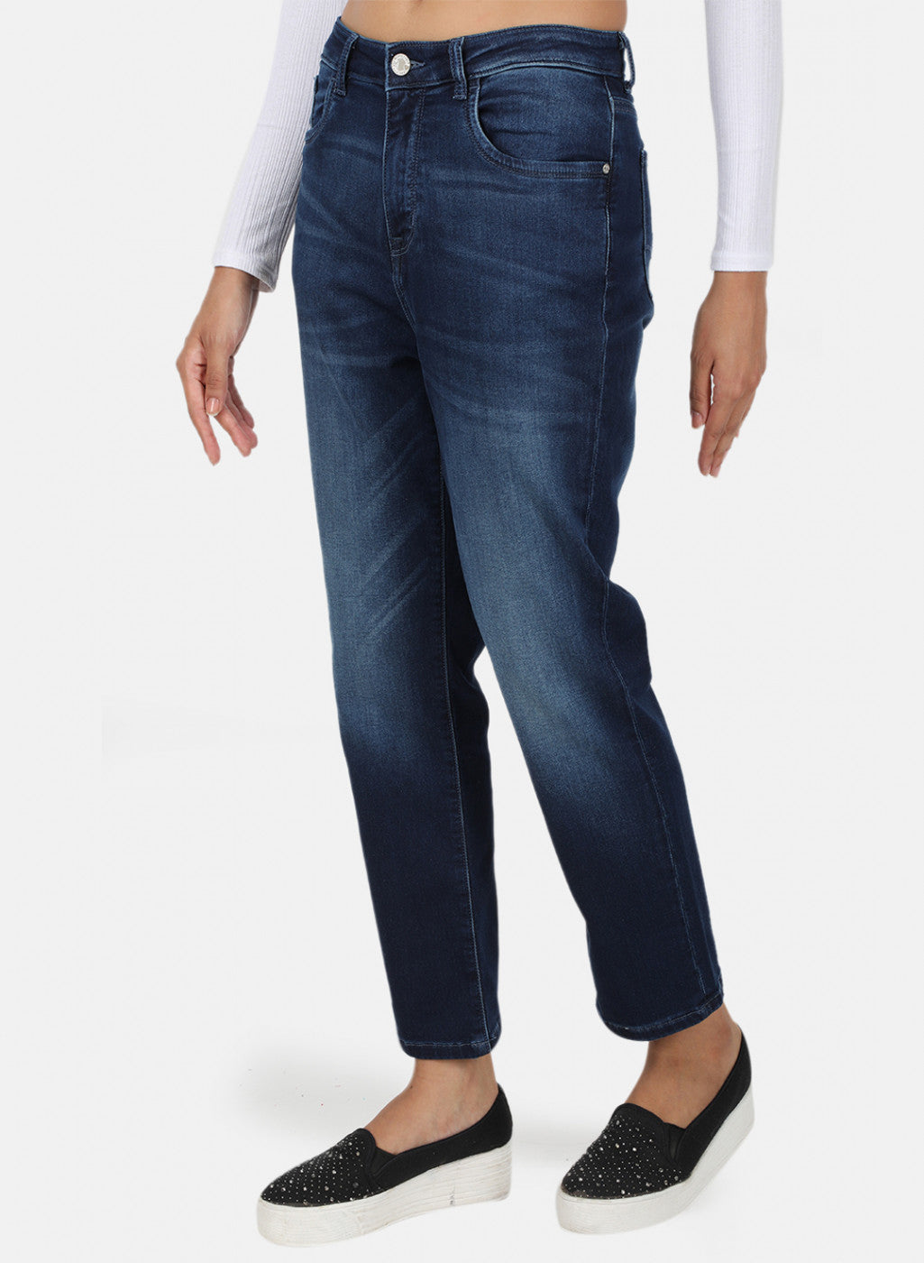 Womens Blue Regular Denim