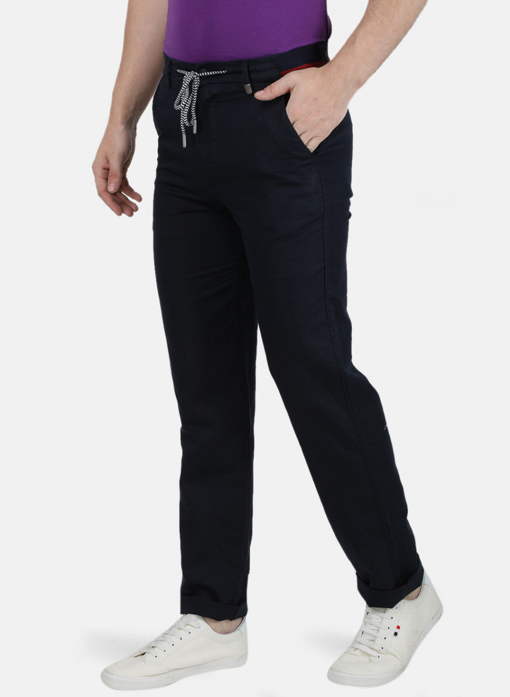 Mens Black Plain Lowers