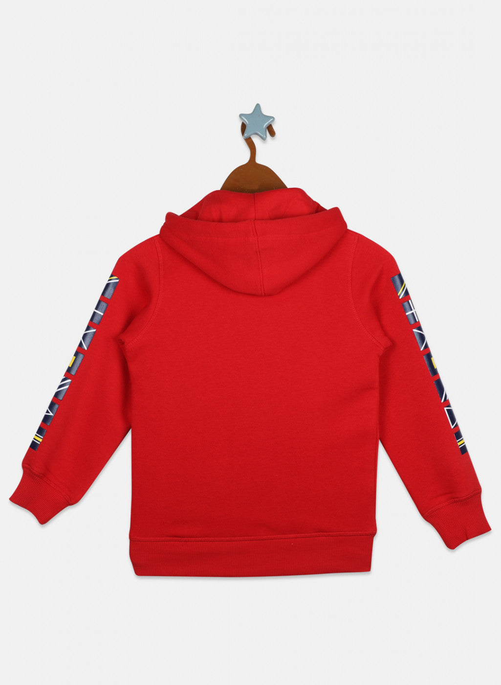 Boys Red Printed Sweatshirt