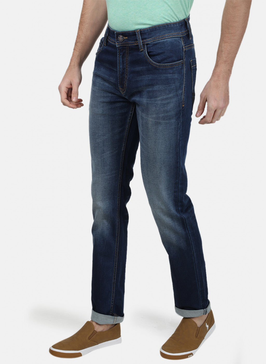 Mens NAvy Blue NArrow Denim