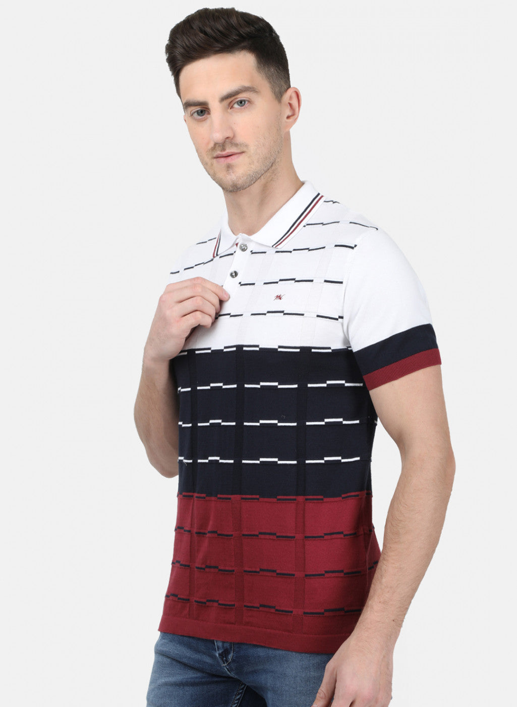 Mens Multicolor Plain T-Shirt