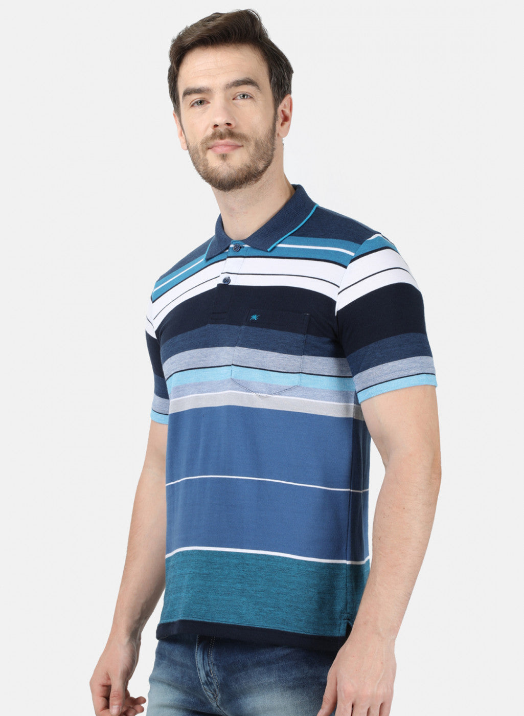 Mens Blue Stripe T-Shirt