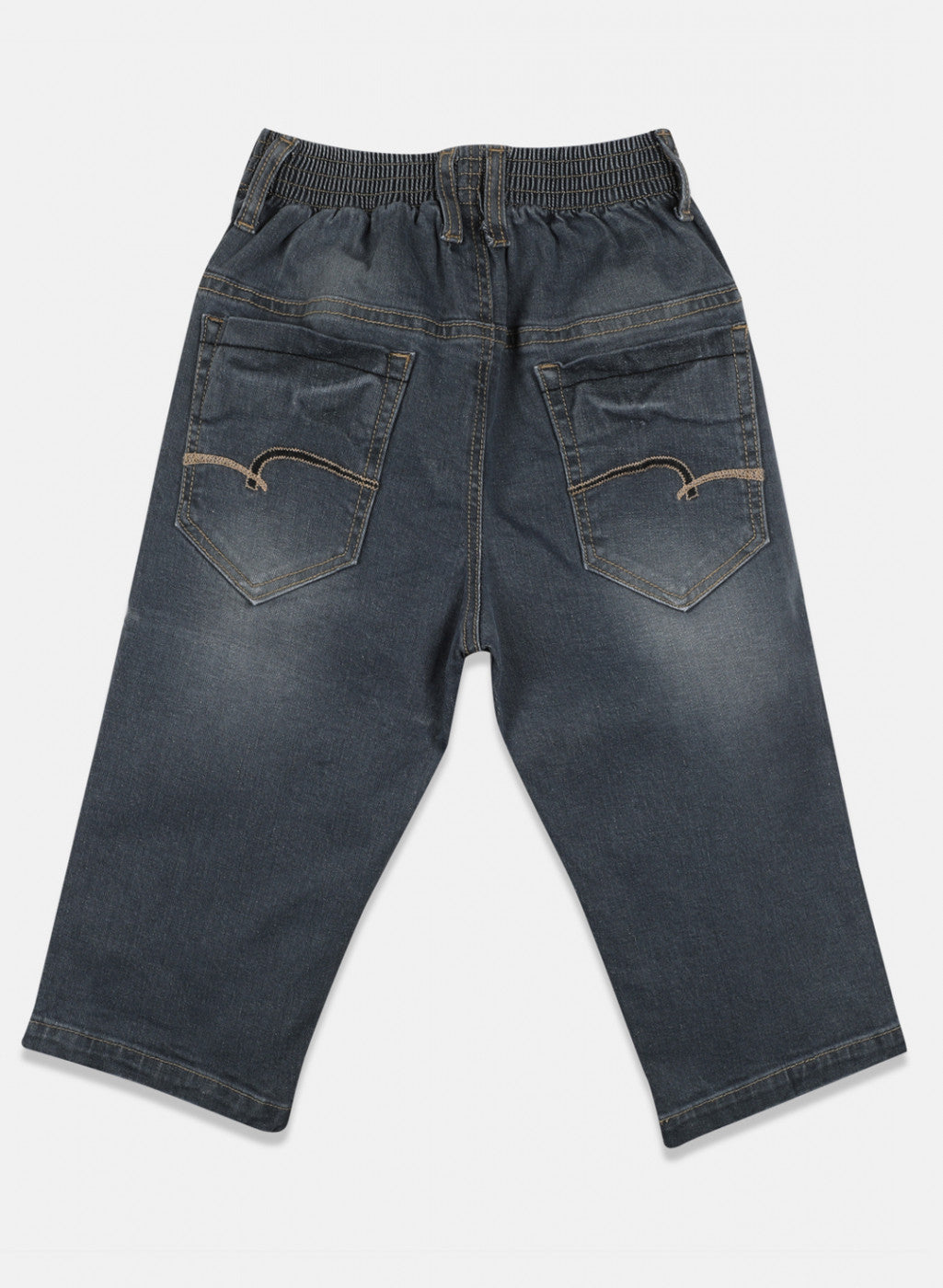 Boys Grey Heavy Wash Capri