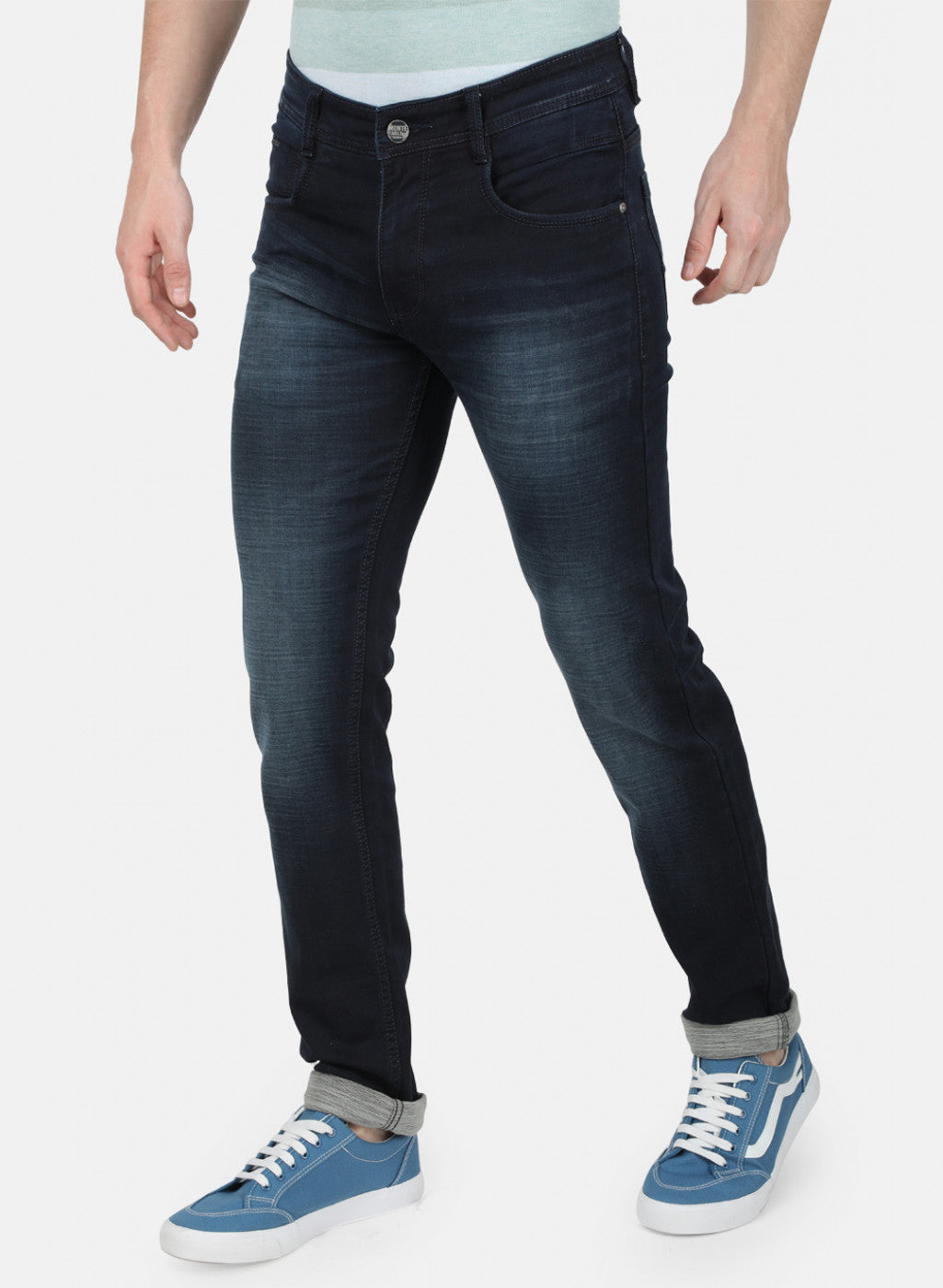 Mens NAvy Blue NArrow Denim