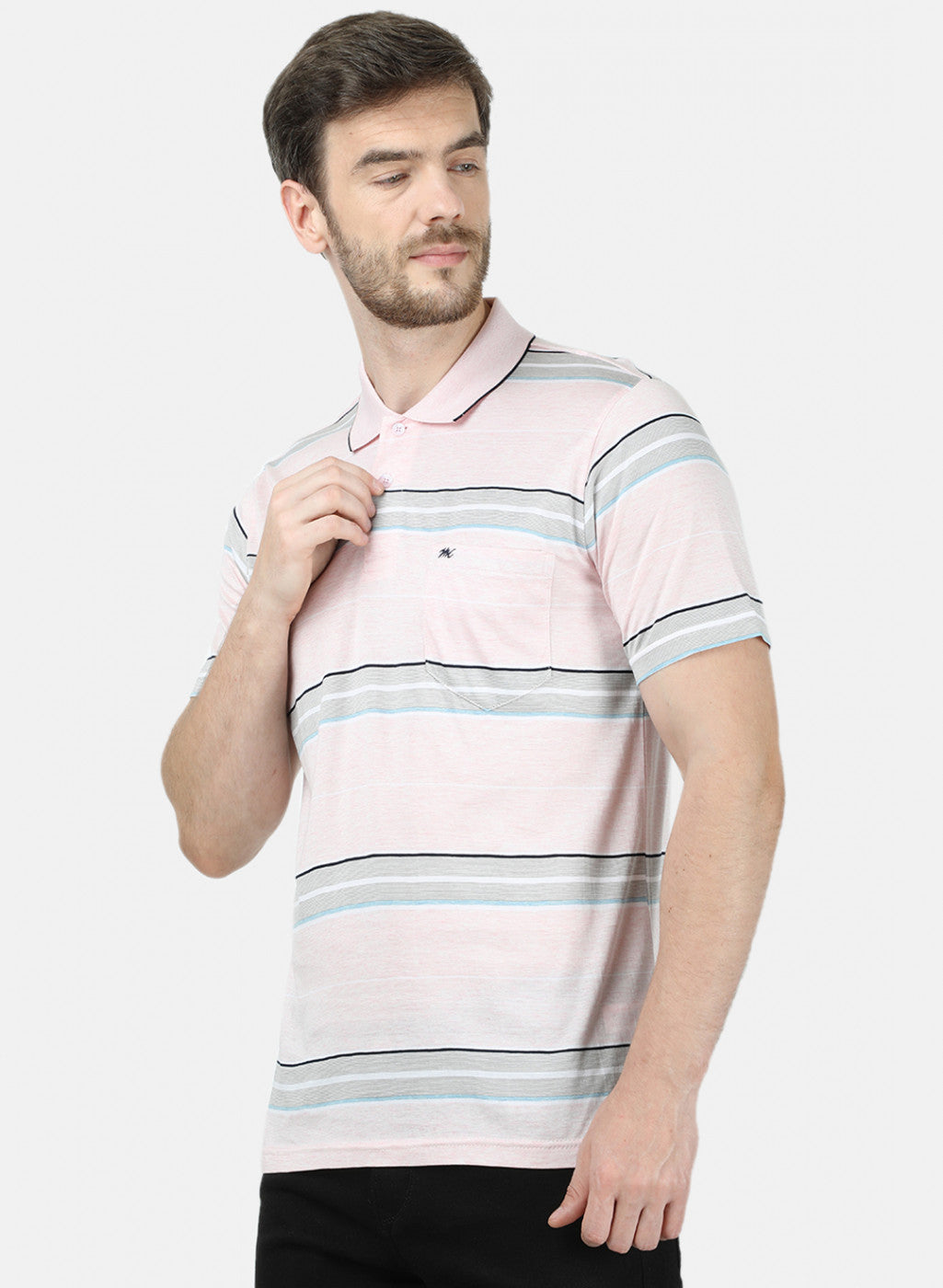 Mens Pink Stripe T-Shirt