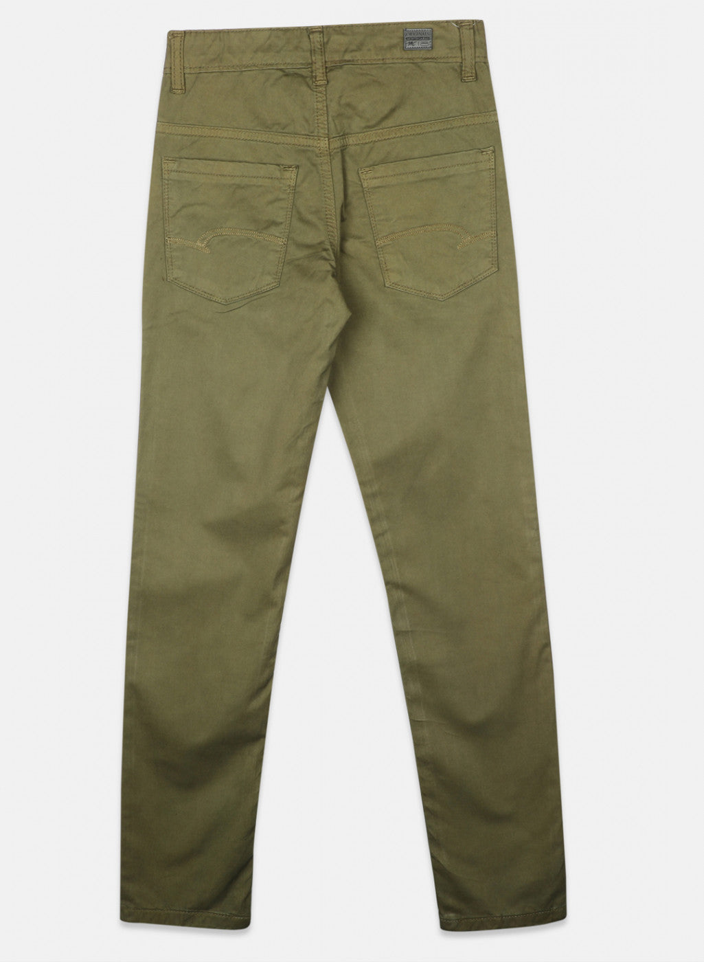 Boys Khaki Plain Trouser