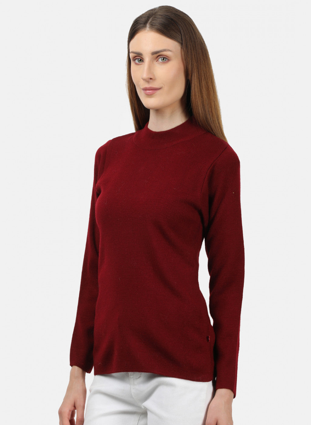 Women Maroon Solid Sceavy