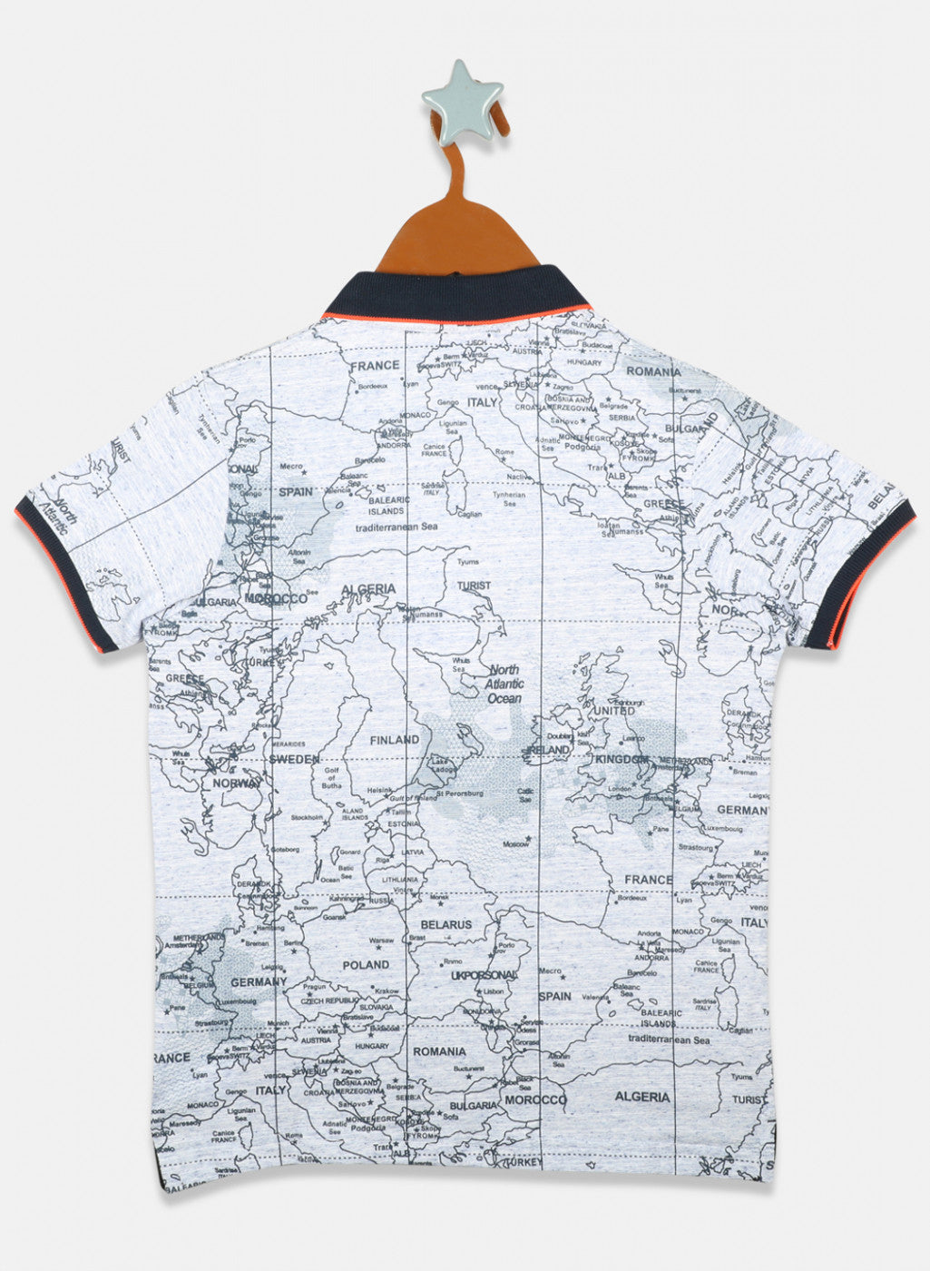 Boys Blue Printed T-Shirts