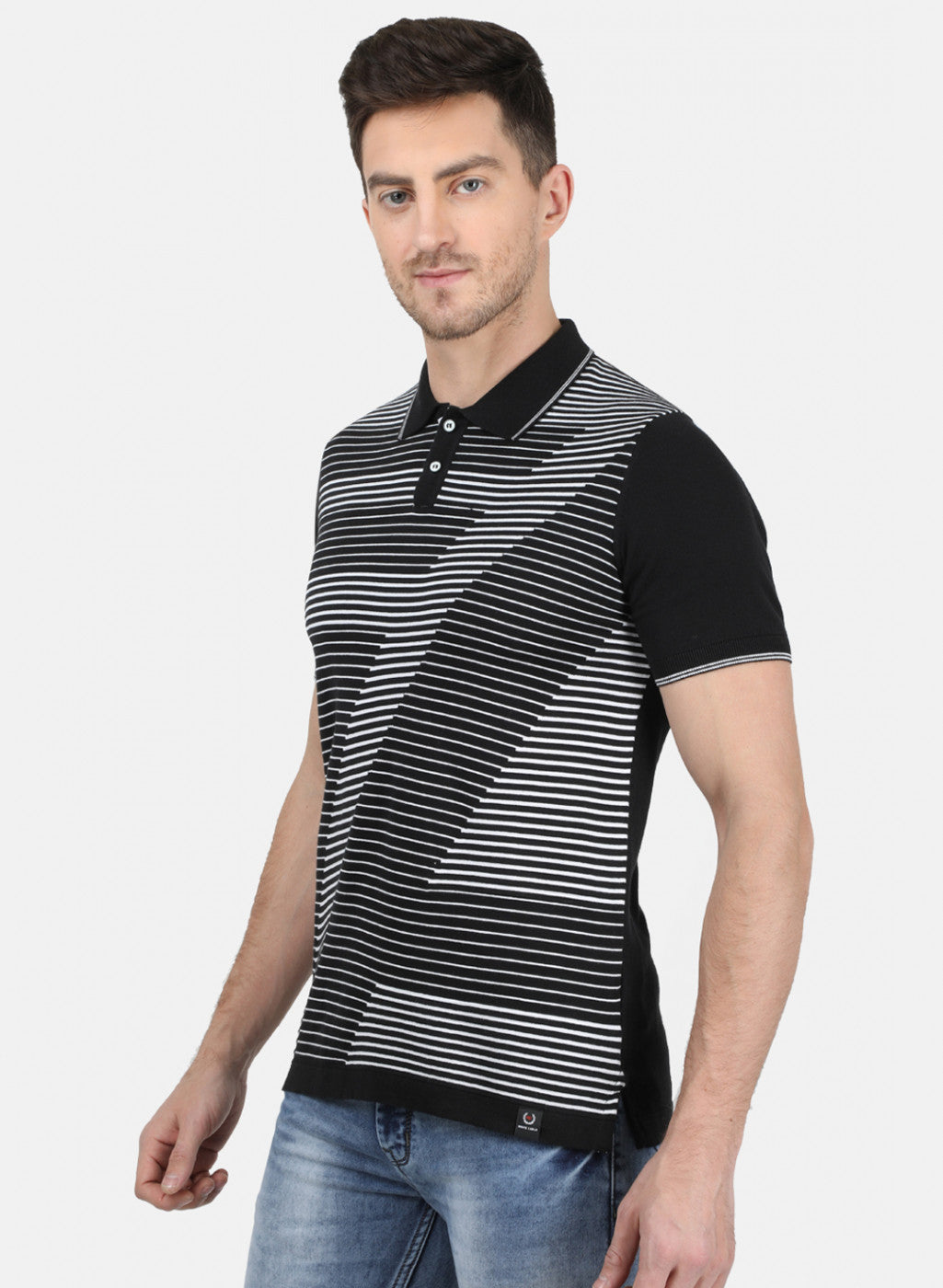 Mens Black Plain T-Shirt