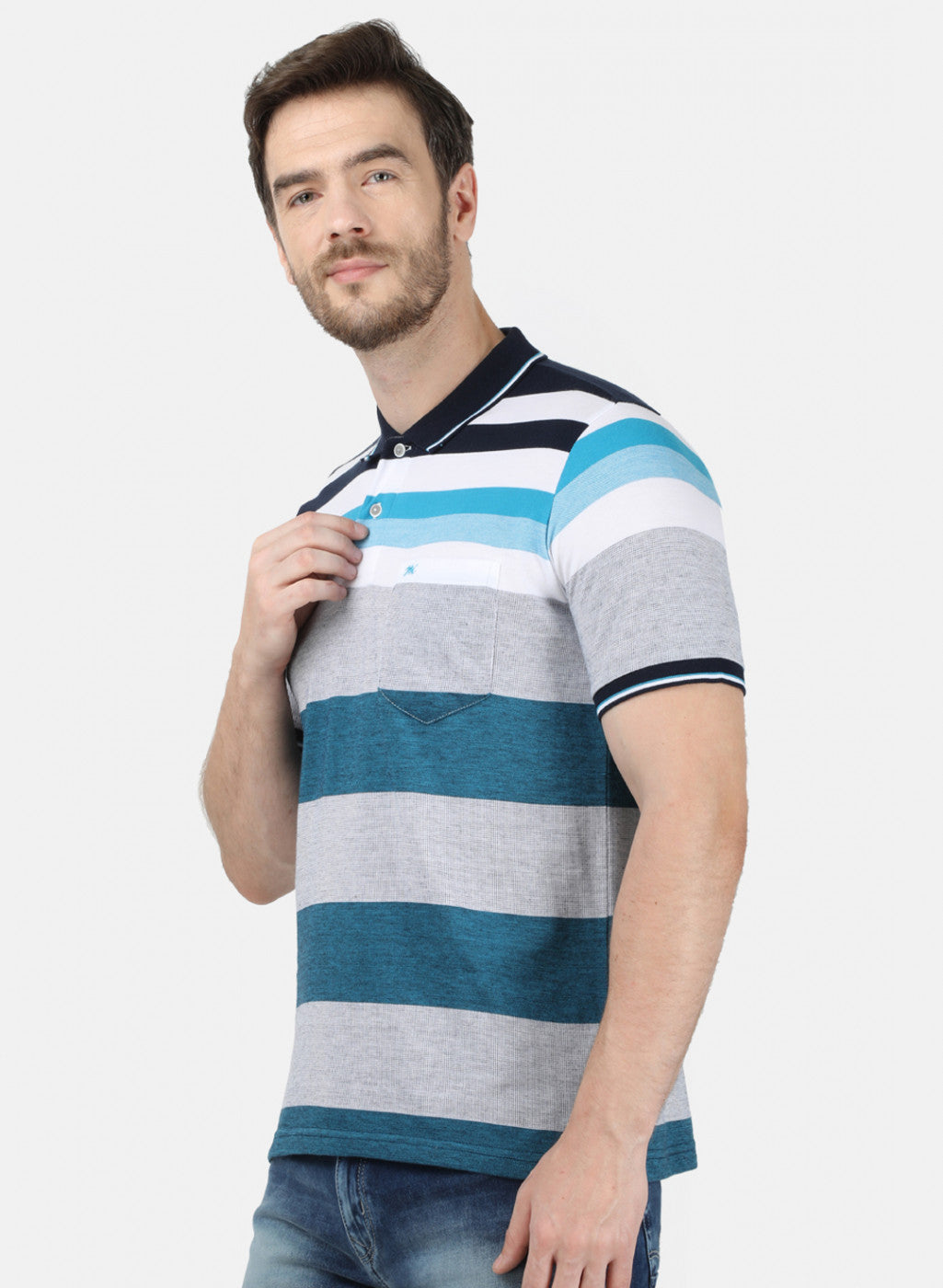 Mens Blue Stripe T-Shirt