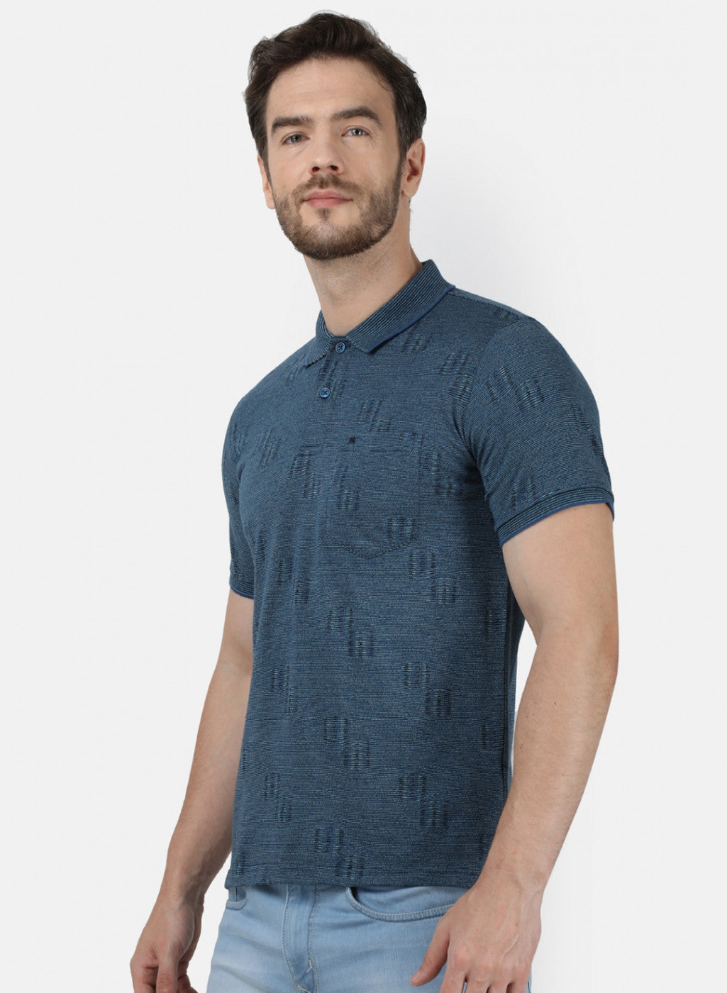 Mens Blue Stripe T-Shirt