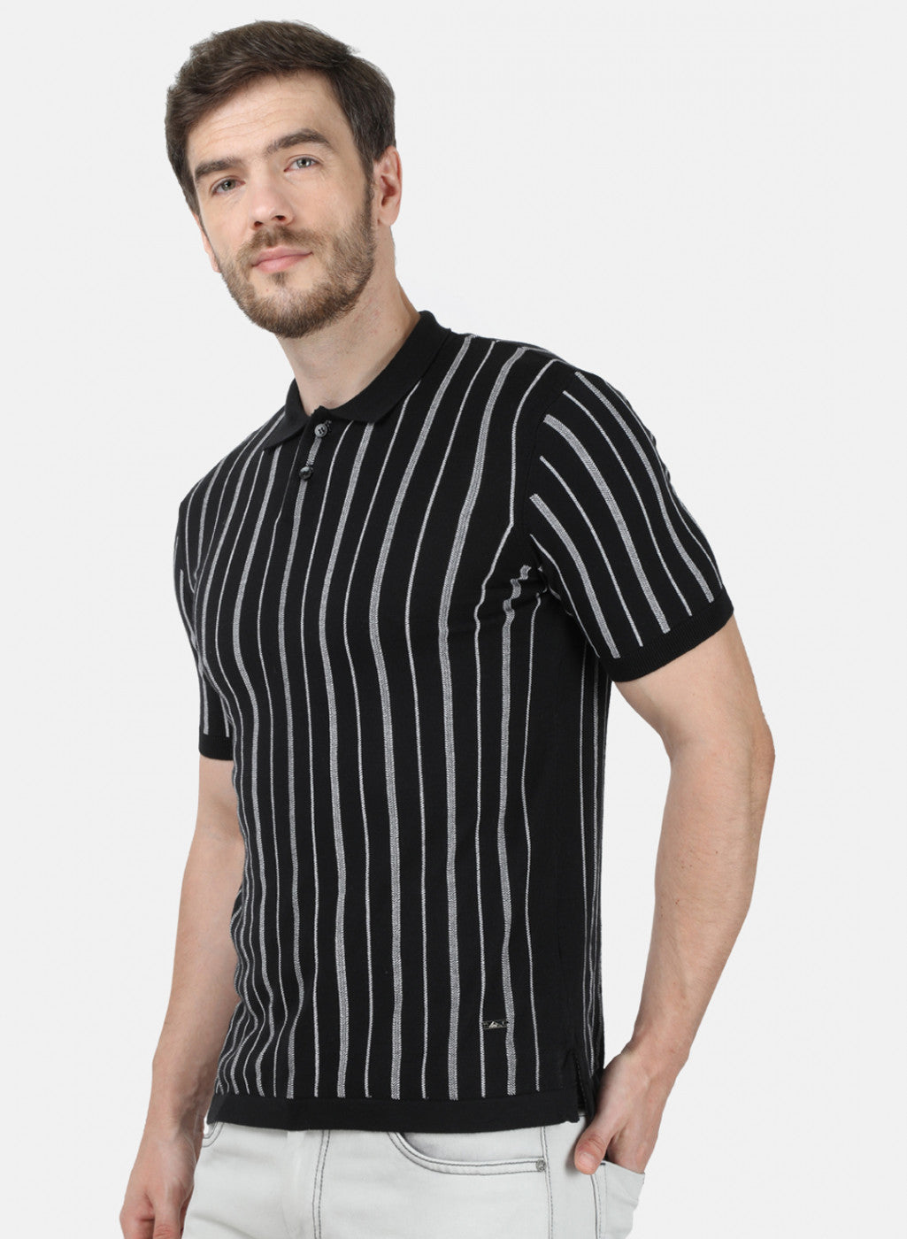 Mens Black Stripe T-Shirt