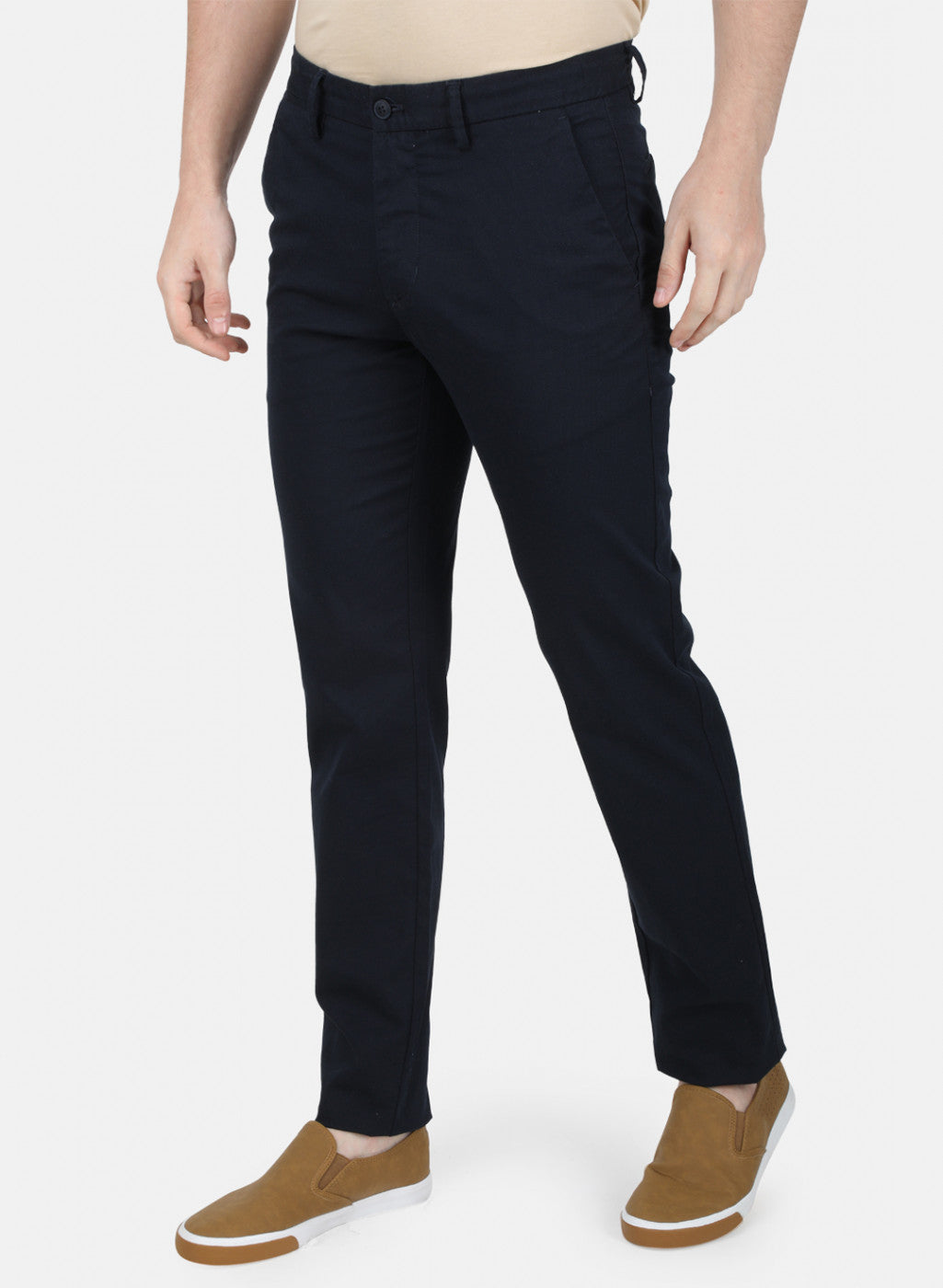 Mens Blue Slim Trouser