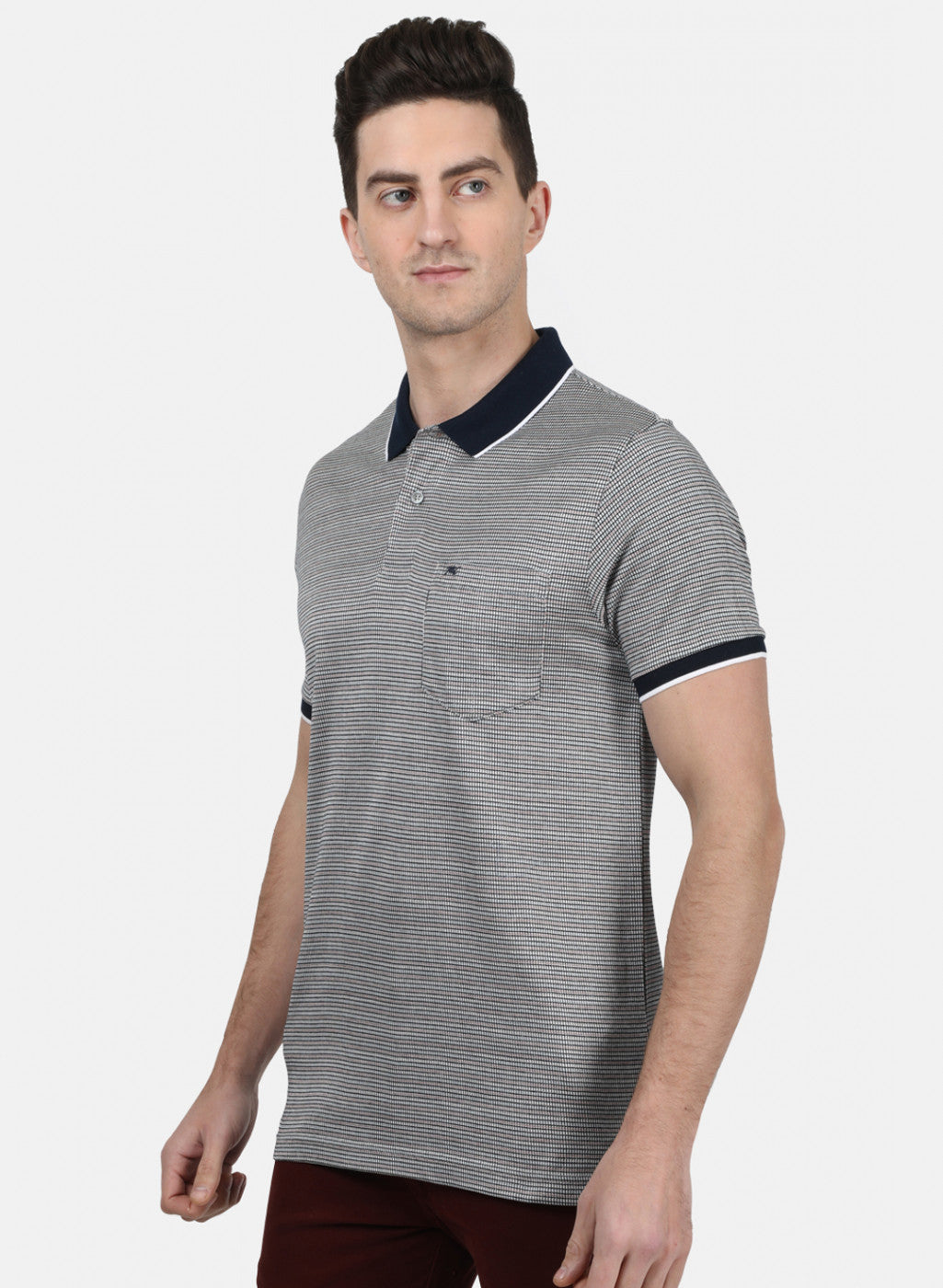 Mens NAvy Blue Stripe T-Shirt