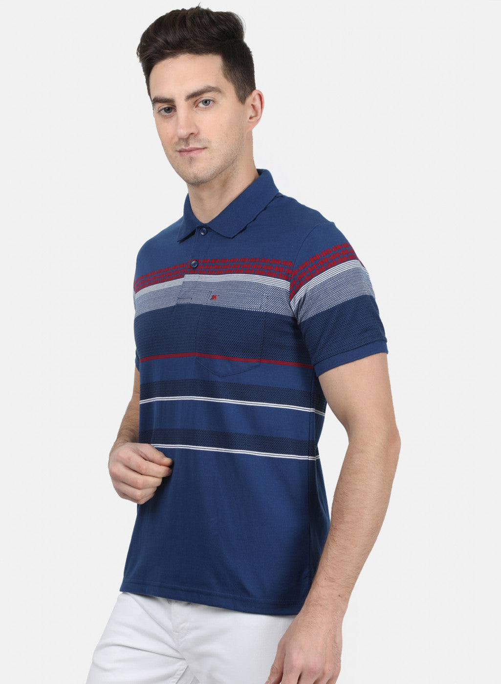 Mens Blue Stripe T-Shirt